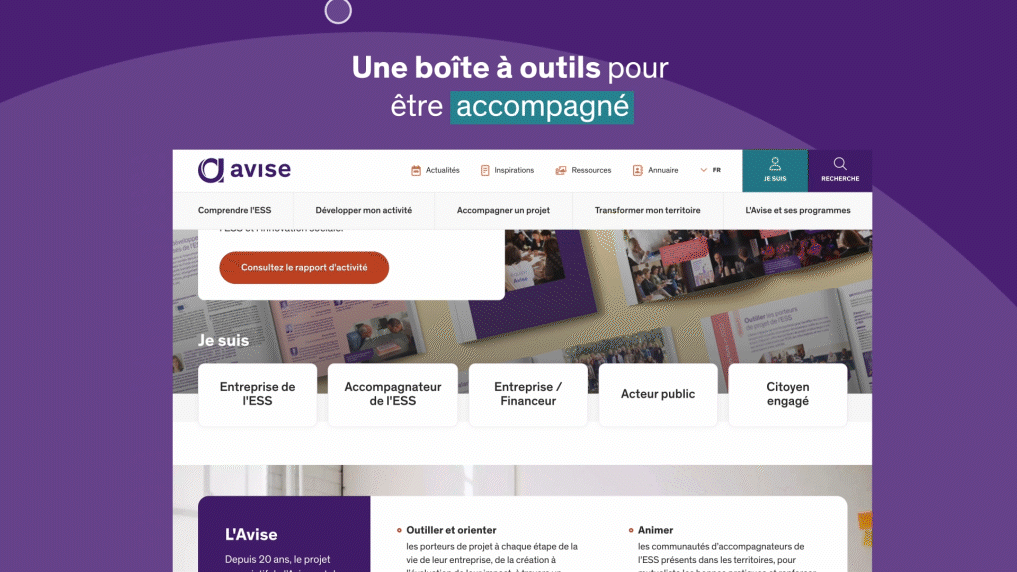 Avise.org nouveau site, application zoom