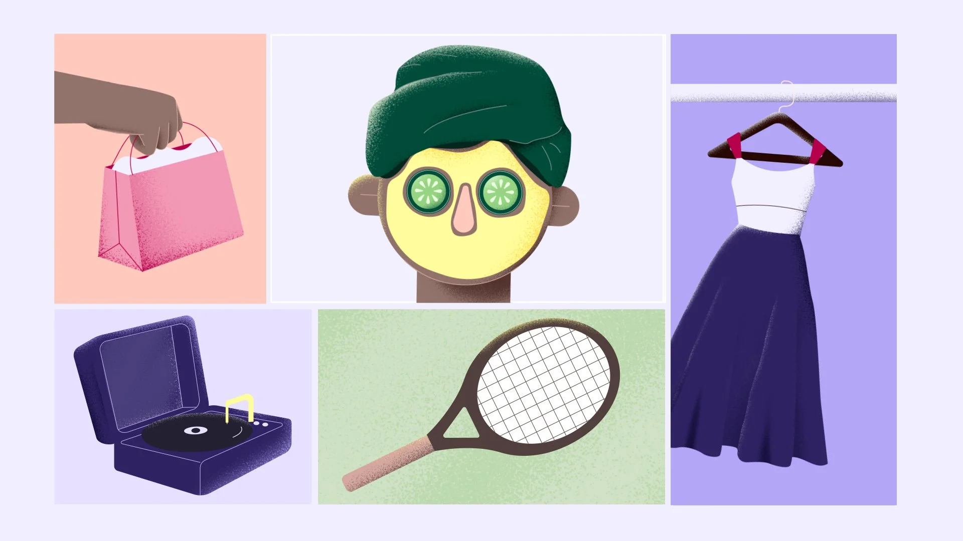 illustration idées cadeaux par Capucine Bertin