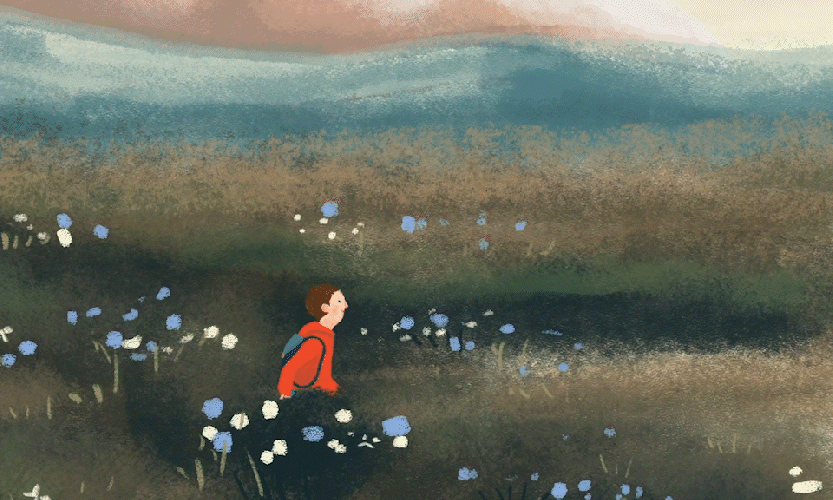 animation - champ personnage, musique classique