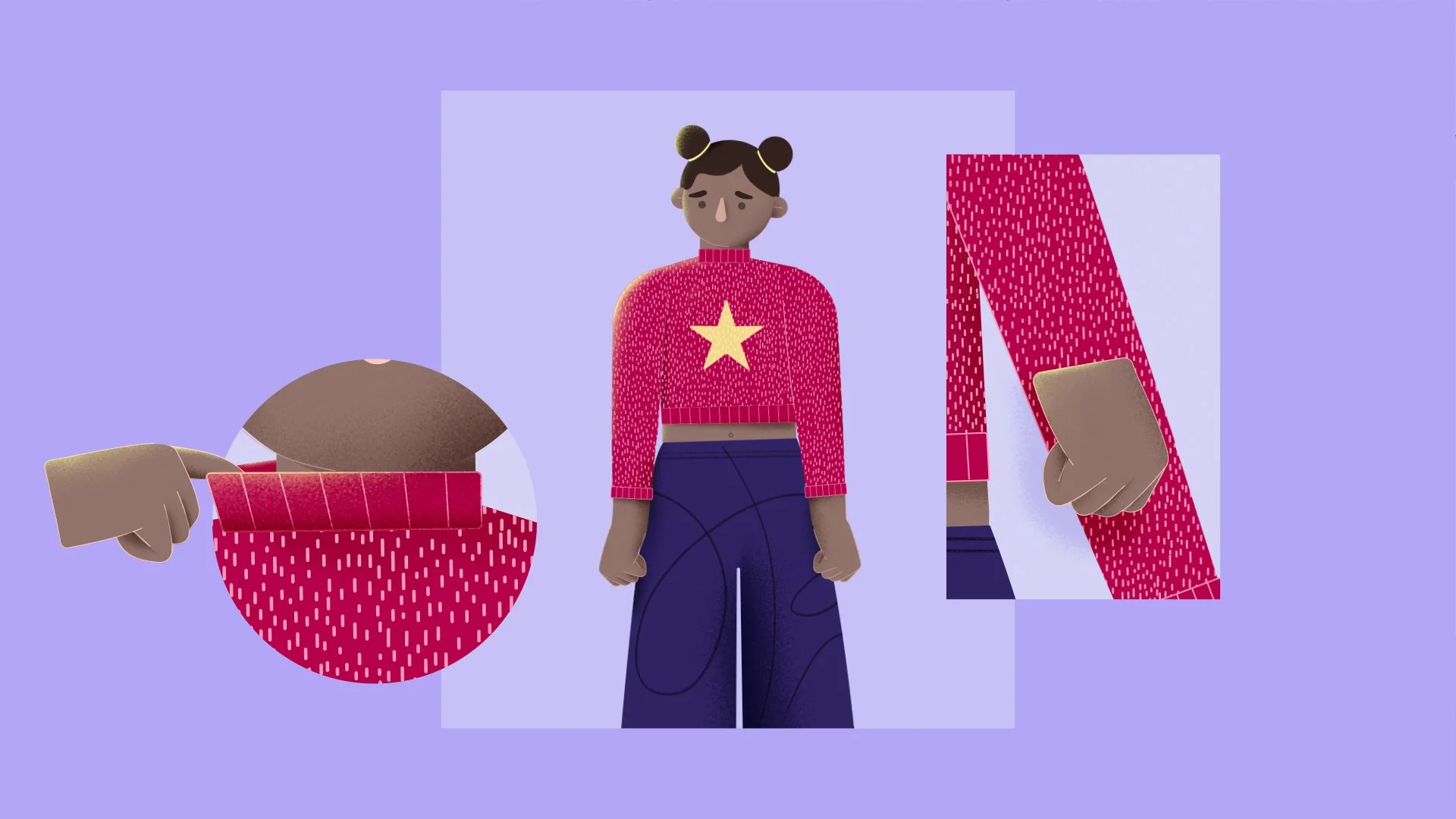 illustration pull qui gratte par Capucine Bertin