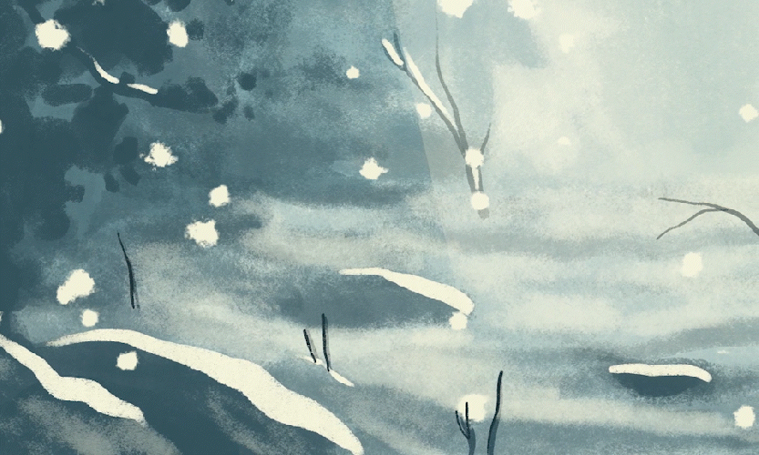 animation - neige musique classique