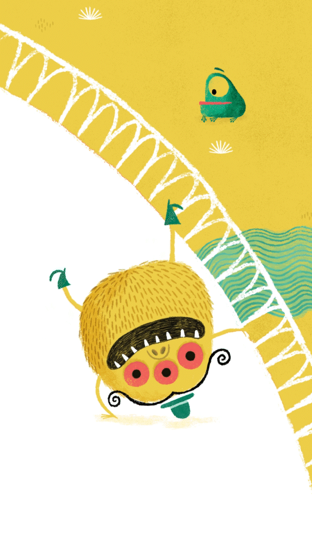 Gallimard - sur le pont d'avignon personnages  monstre illustrés 