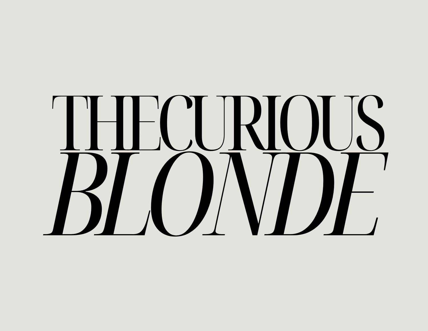 THE CURIOUS BLONDE