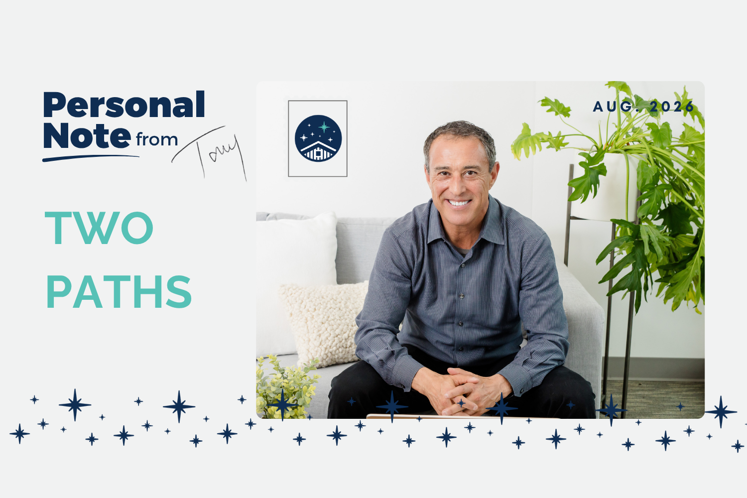 August personal note header