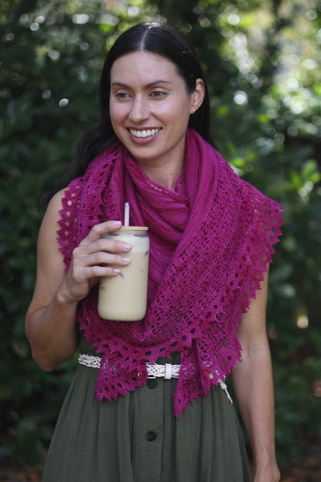 Wearing your handknit shawl throughout your day