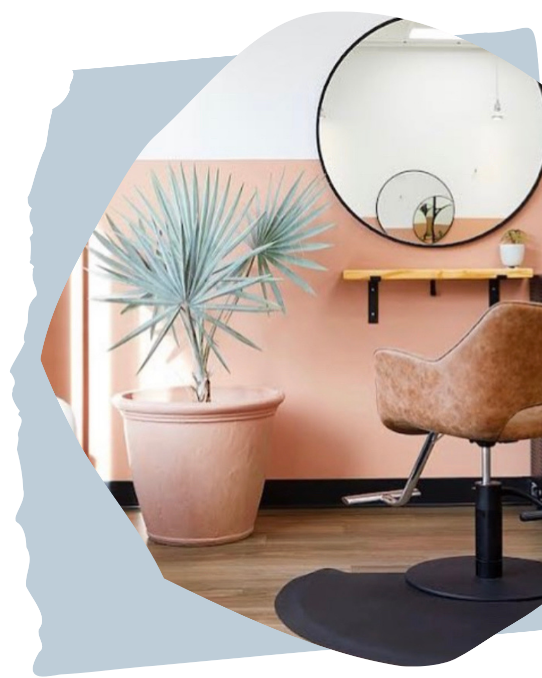 Interior of CocoLemon Hair Salon in Richmond, Virginia.