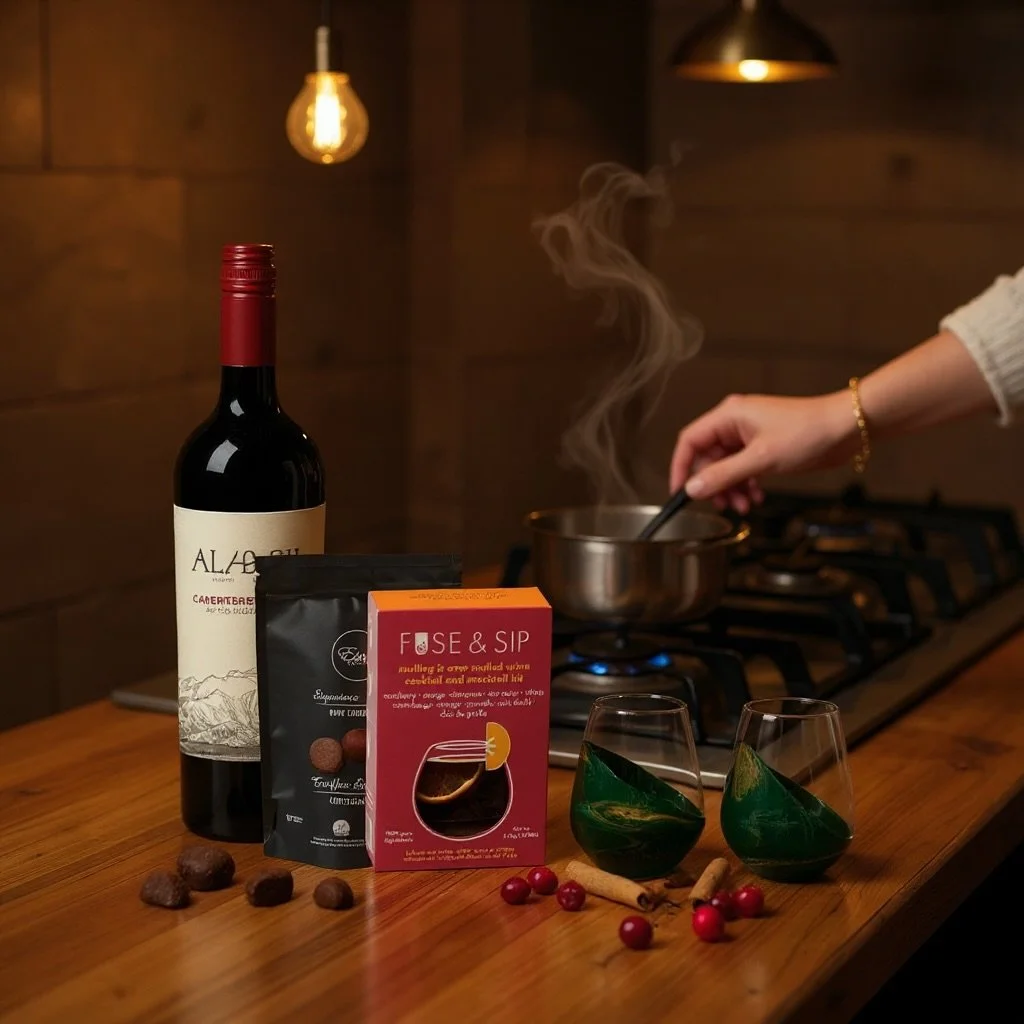 The air&rsquo;s getting cooler, candles flicker to life, and that cozy holiday feeling is beginning to bloom. ✨

You pour a glass of red, the scent of mulled spices drifts through the room, and a piece of rich chocolate melts slowly on your tongue. ?