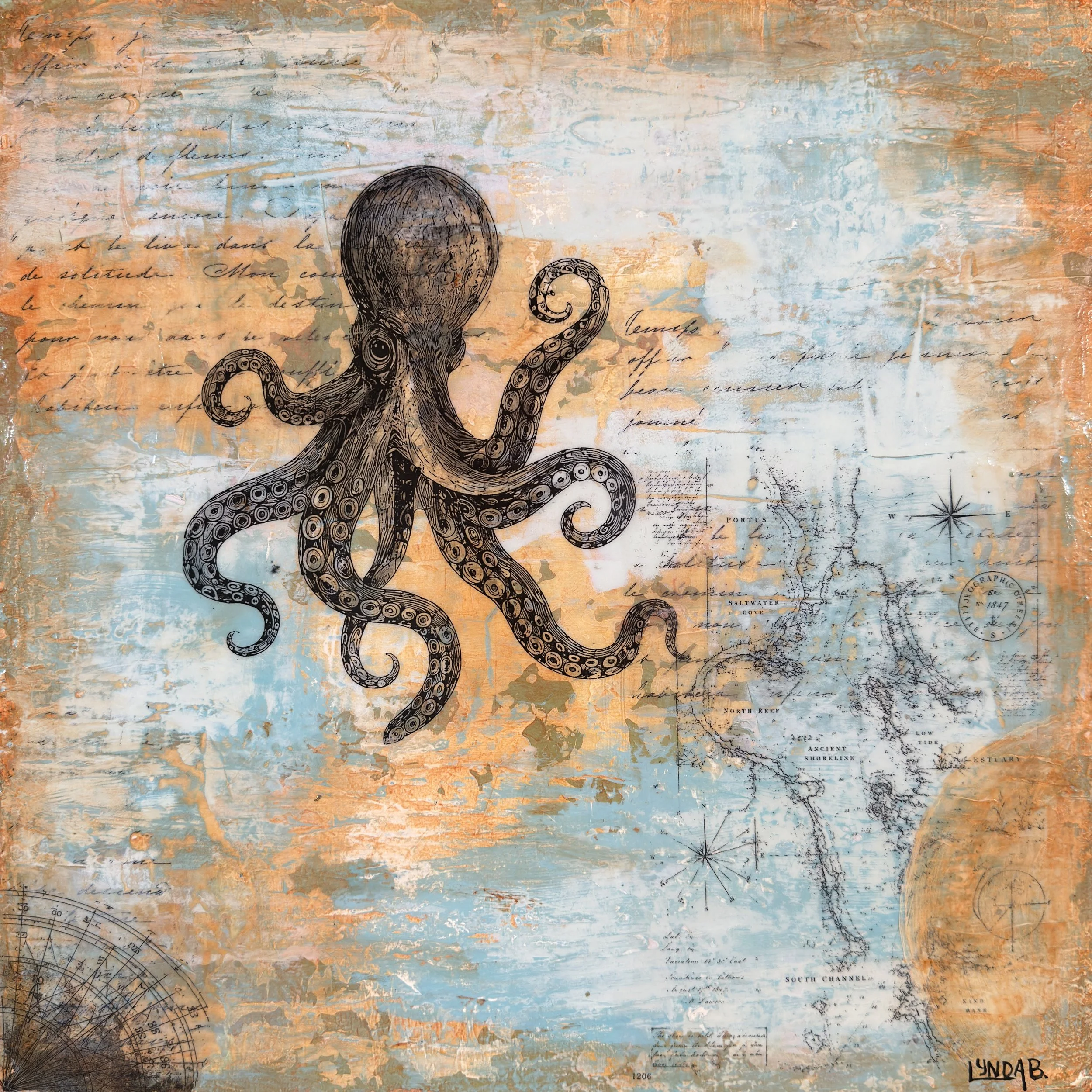 Saltwater Archive Octopus 18 x 18.JPG