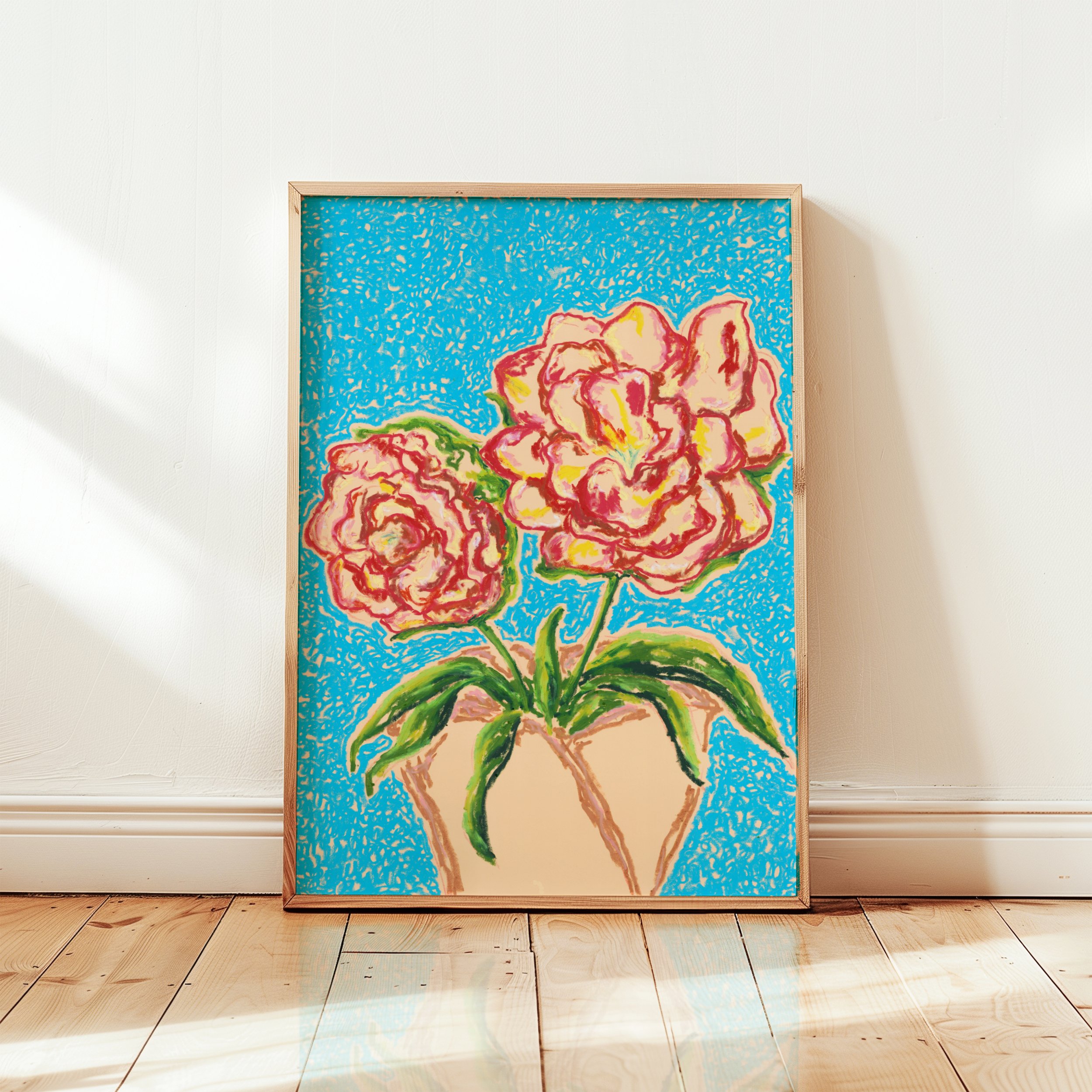Red Bouquet - Wooden Floor Frame.jpg