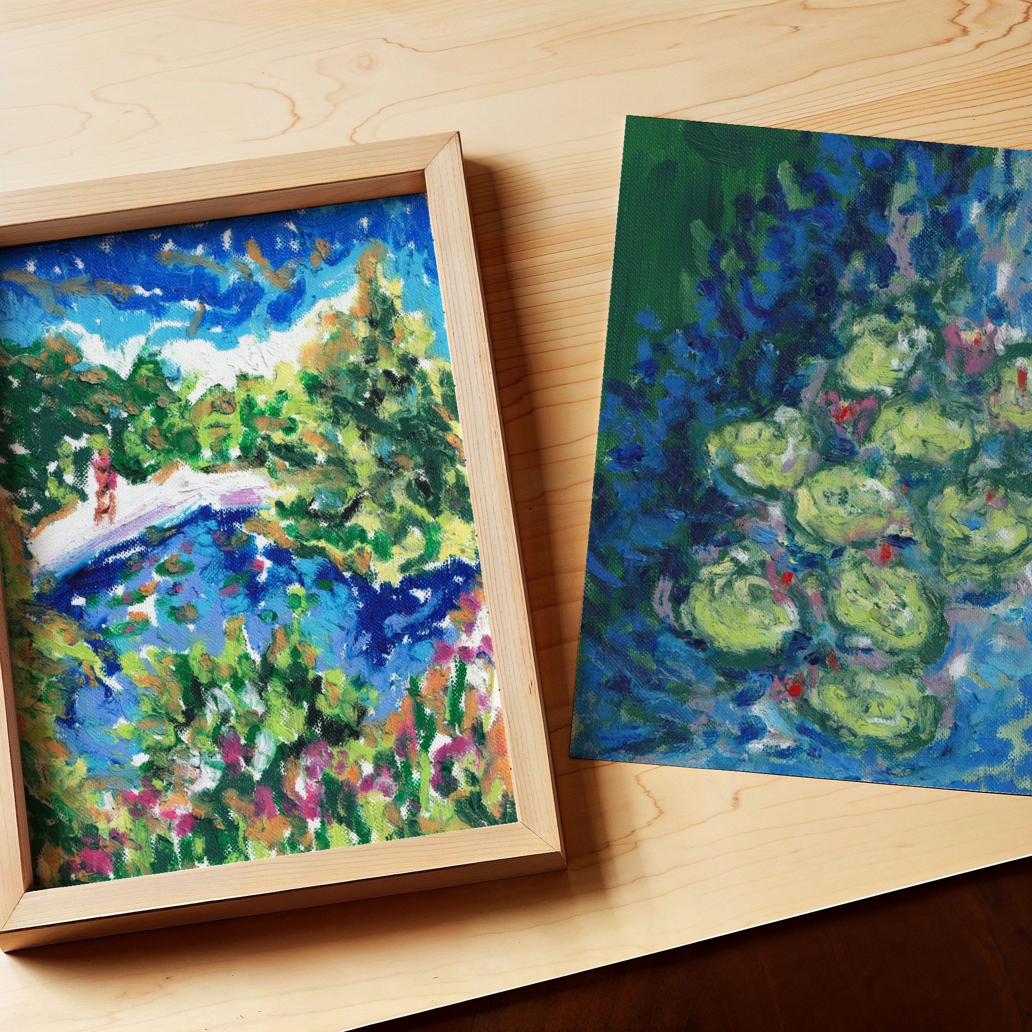 Small Double Frame - Garden and Pond.png