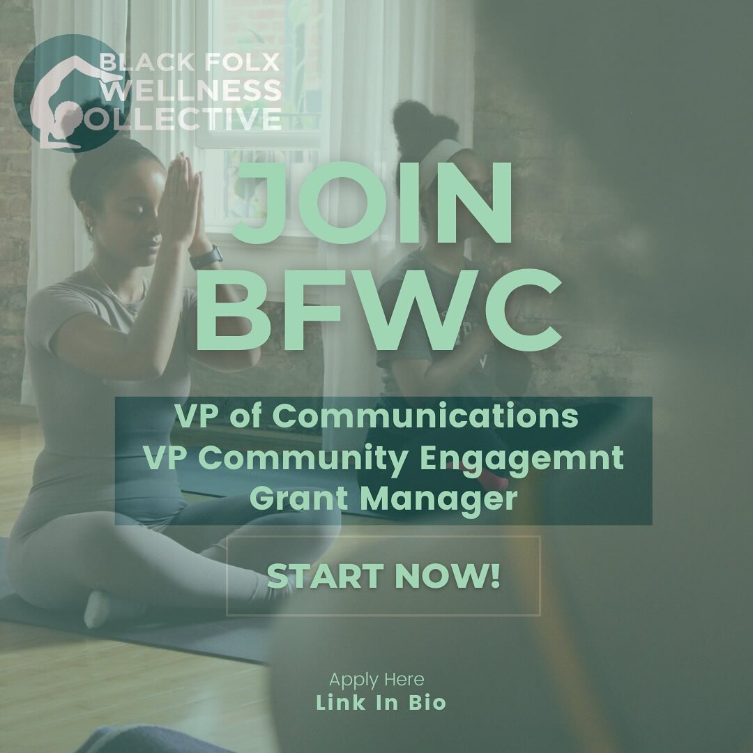 we’re looking to expand our leadership ✨😮‍💨
🫂 are you committed to our mission to create space for Black folxs to be well?
🤍 have some skills to contribute to community?
🖋️ we’re ready to have you!
feel free to message us