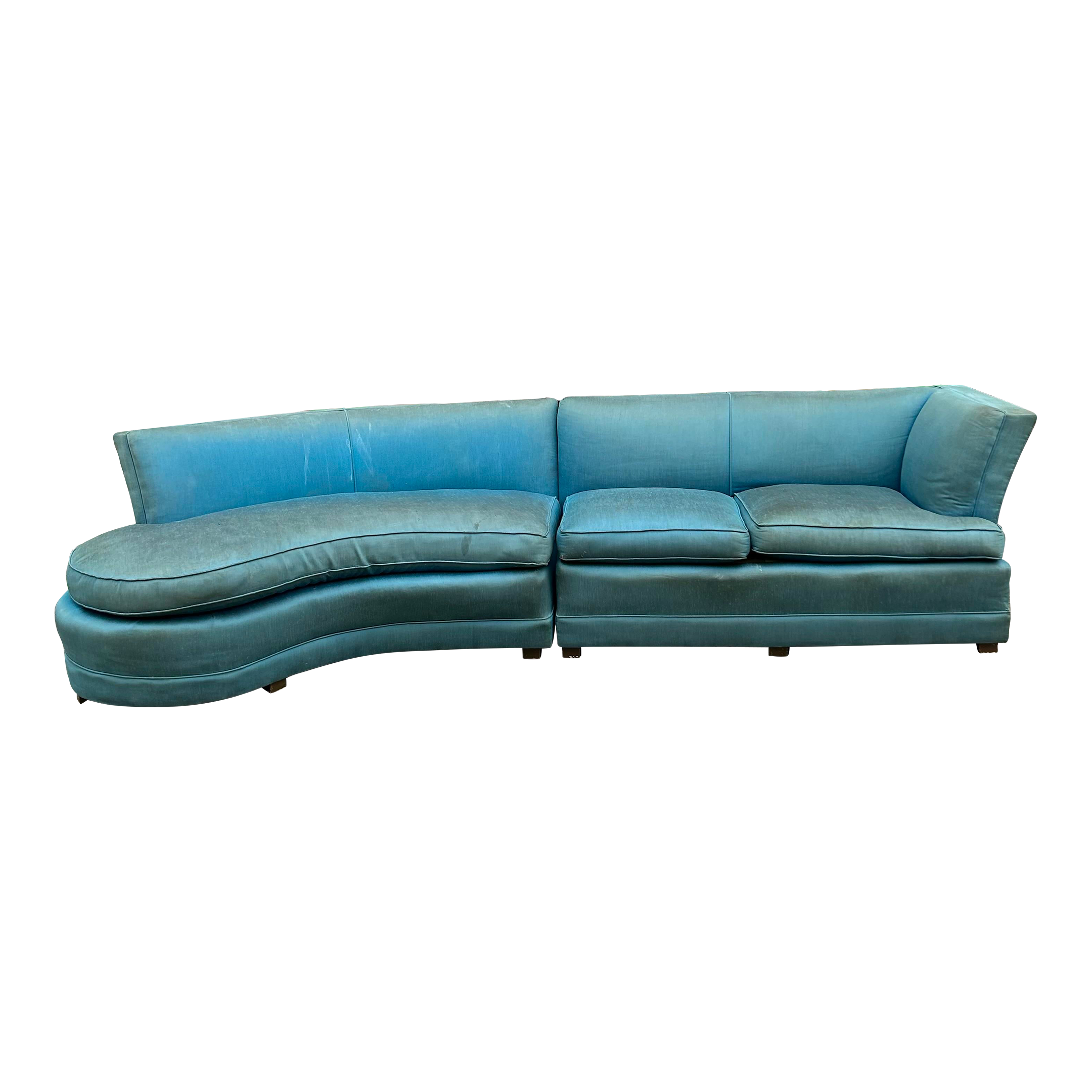 2-Piece Curved Sectional Sofa