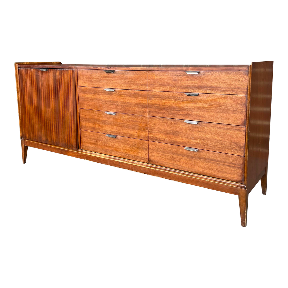 mid century modern credenza dresser Midcentury Modern Vintage Credenza Dresser TV Console Kent #59292