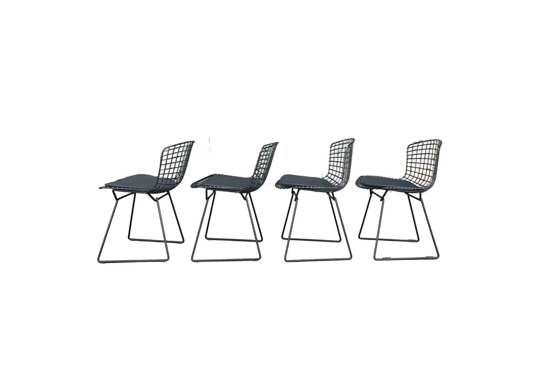 Mid-Century Modern Harry Bertoia for Knoll Set of 4 Dining Chairs