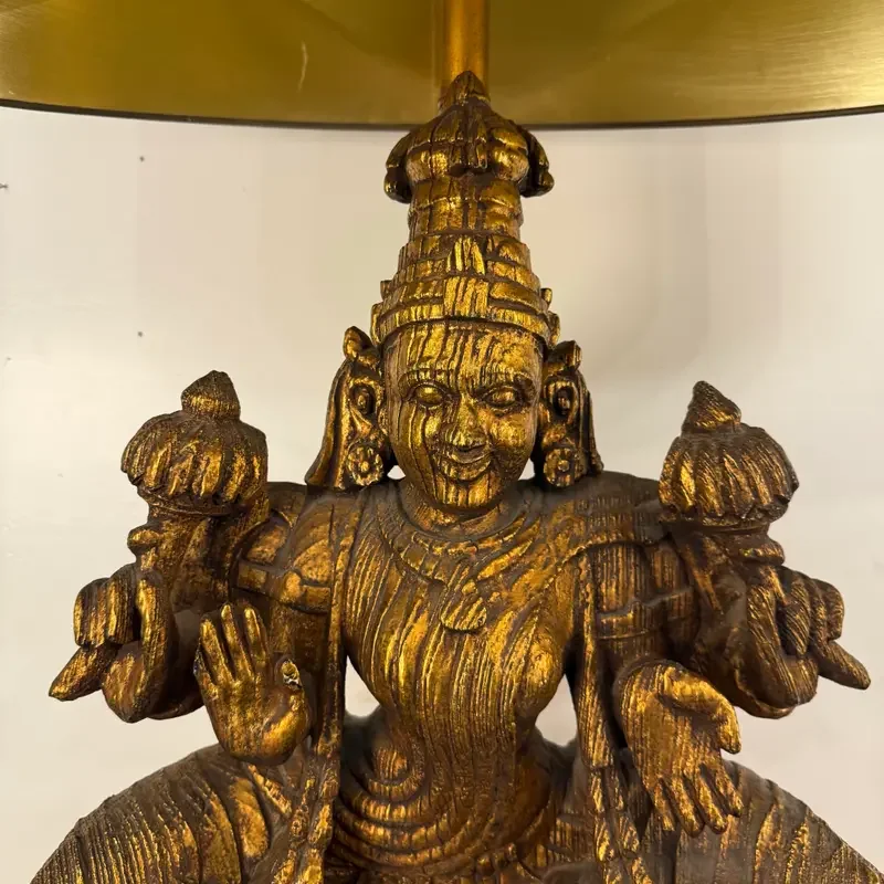 large-indian-goddess-chalkware-table-lamp-with-gold-and-green-patina-1950s-5561.webp