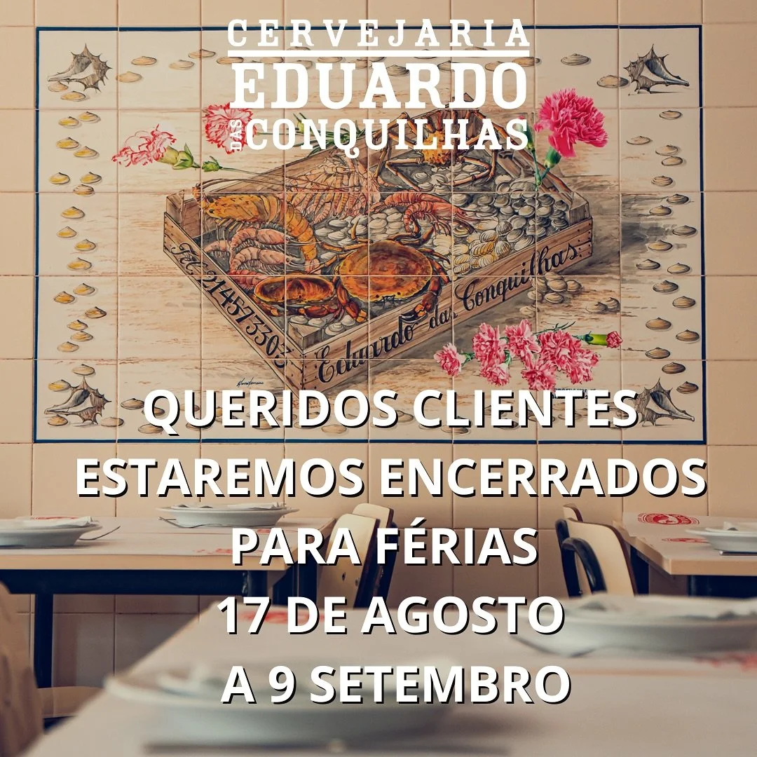 📢 Queridos clientes, informamos que estaremos encerrados para férias de 17 de Agosto a 9 de Setembro.
🗓 Reabrimos dia 10 de Setembro — com a mesma energia e vontade de vos receber como sempre!
Aproveitem bem o verão e at&eacut