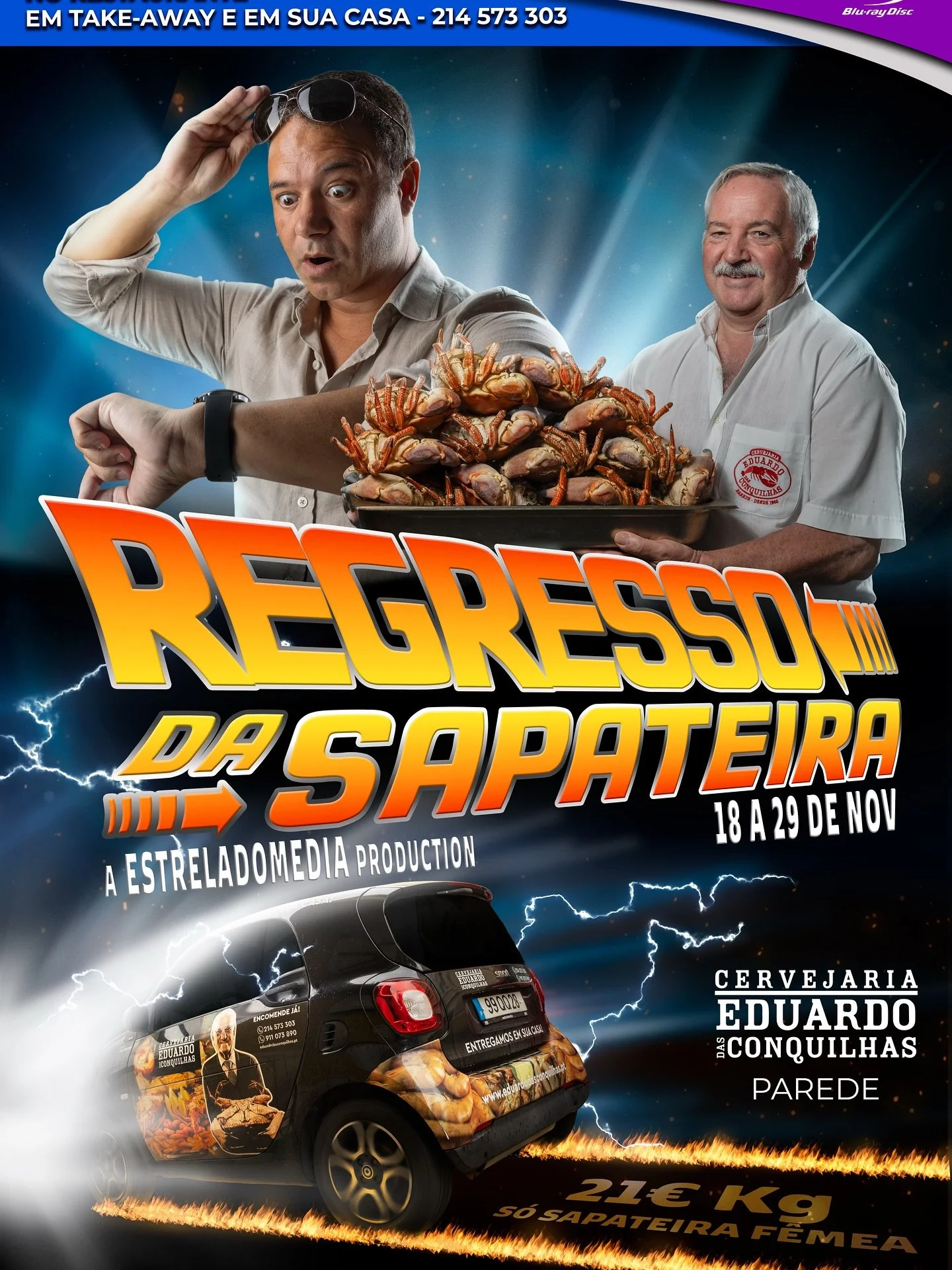 🚨 O Ricardo olhou para o rel&oacute;gio e deu-se conta&hellip;
J&Aacute; ESTAMOS ATRASADOS PARA O REGRESSO DA SAPATEIRA! 🦀⌚

Est&aacute; oficialmente de volta ao Eduardo das Conquilhas a promo&ccedil;&atilde;o mais esperada do ano:
SAPATEIRA FEMEA 