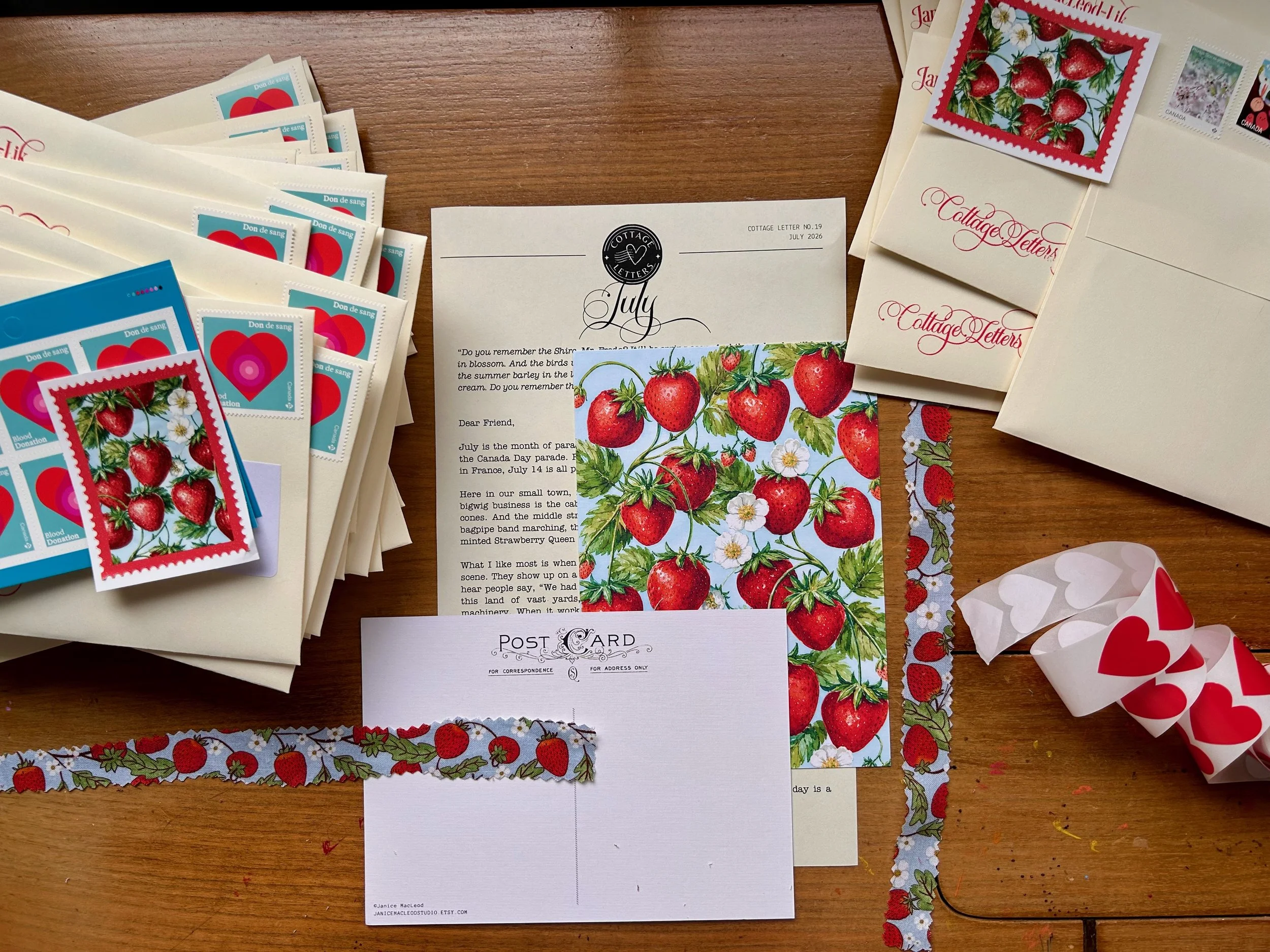 Strawberries, July roundup, and volleying between