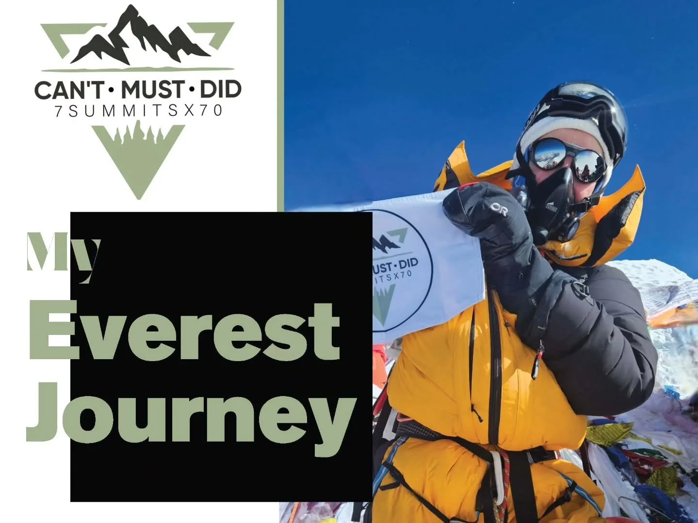 🗻✨ My second Everest Presentation is only a few weeks away!

If you missed the first one, I&rsquo;d like to personally invite you to join me on November 14th, 5:00-7:00pm at Scheels in Meridian. 💙

This date holds a special place in my heart &mdash