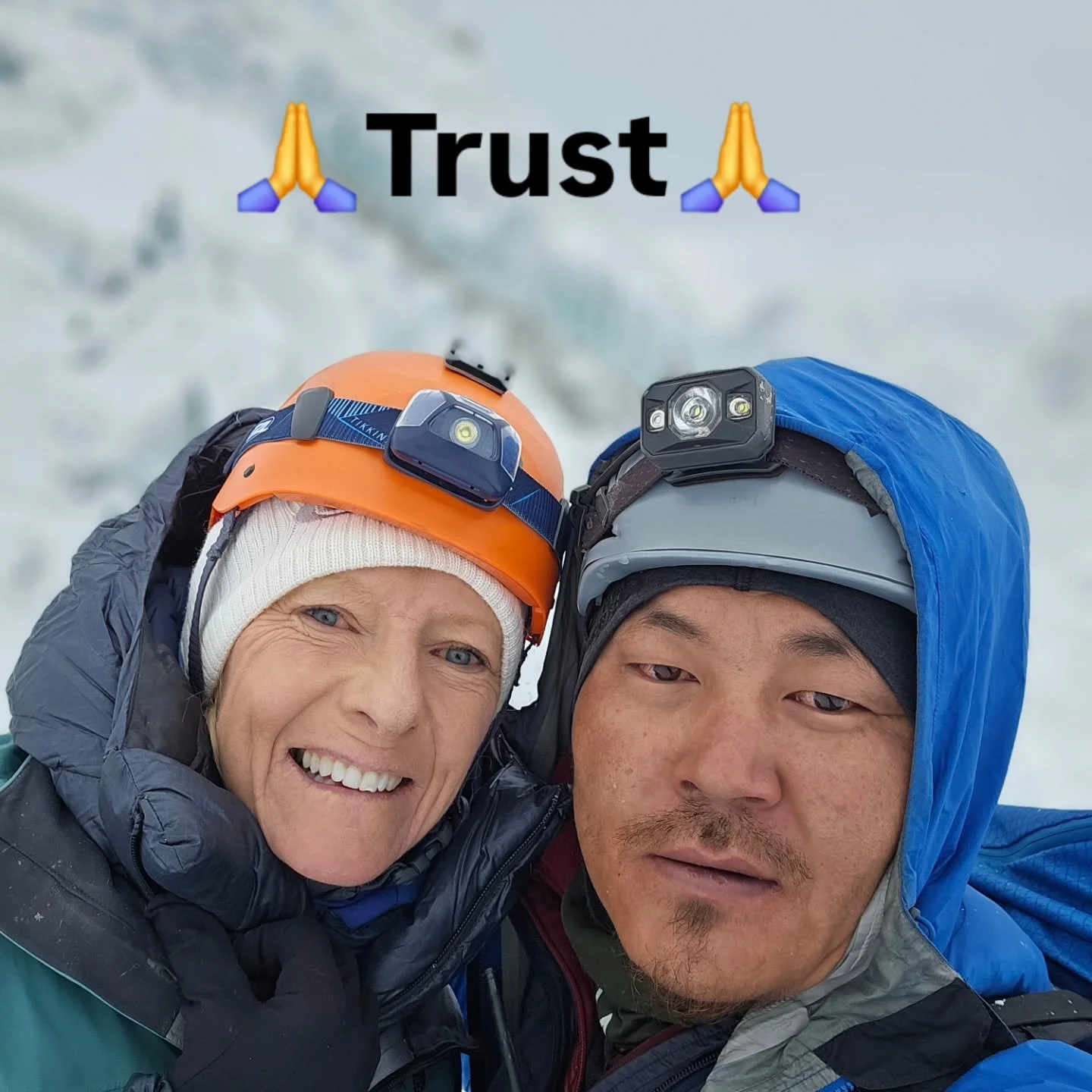 🙏Trust on the mountain is everything.

Climbing Mount Everest, I put my trust in Papshe, my guide. We had just met for this climb, yet in that environment, trust has to be immediate. Your life depends on it.

Step by step 🥾, you move forward with f