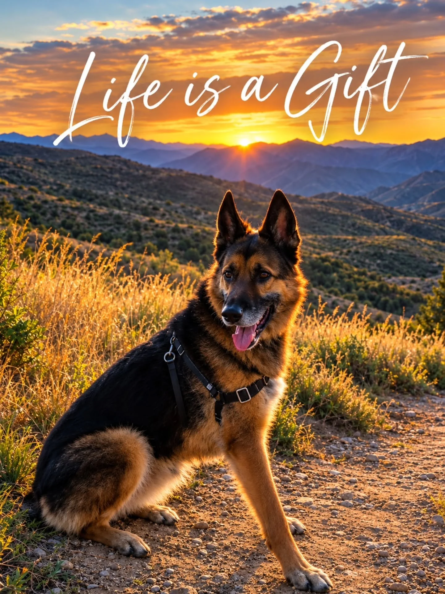 Life is a gift. ❤️ Sometimes it&rsquo;s the quiet moments, a beautiful sunrise, and Duke by my side that remind me how much I have to be grateful for. These are the moments that truly matter. 🐾🌄

#LifeIsAGift #GratefulHeart #LiveLifeToTheFullest #C