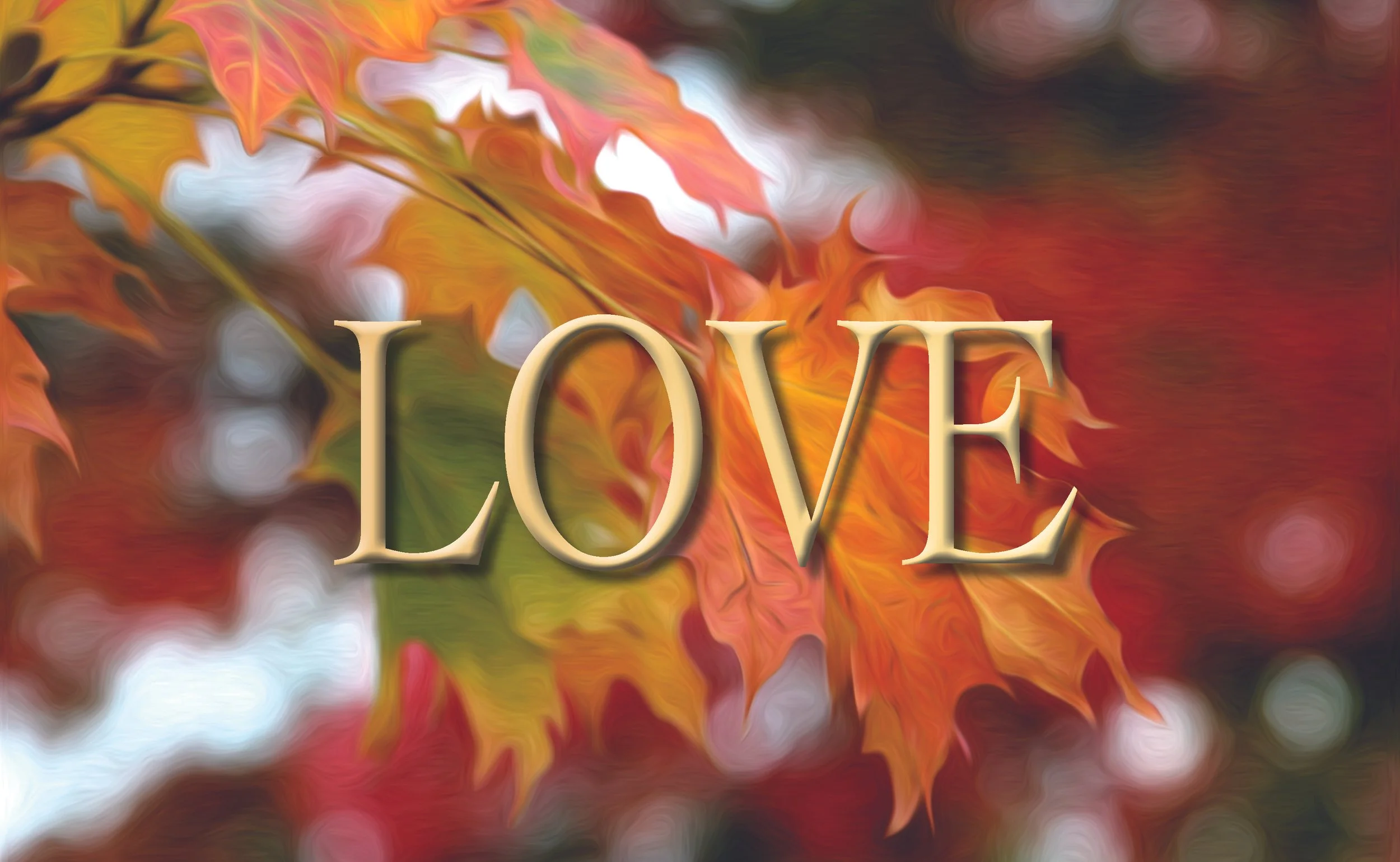 Fractal-inspired artwork combined with high-vibration words to anchor a state of being