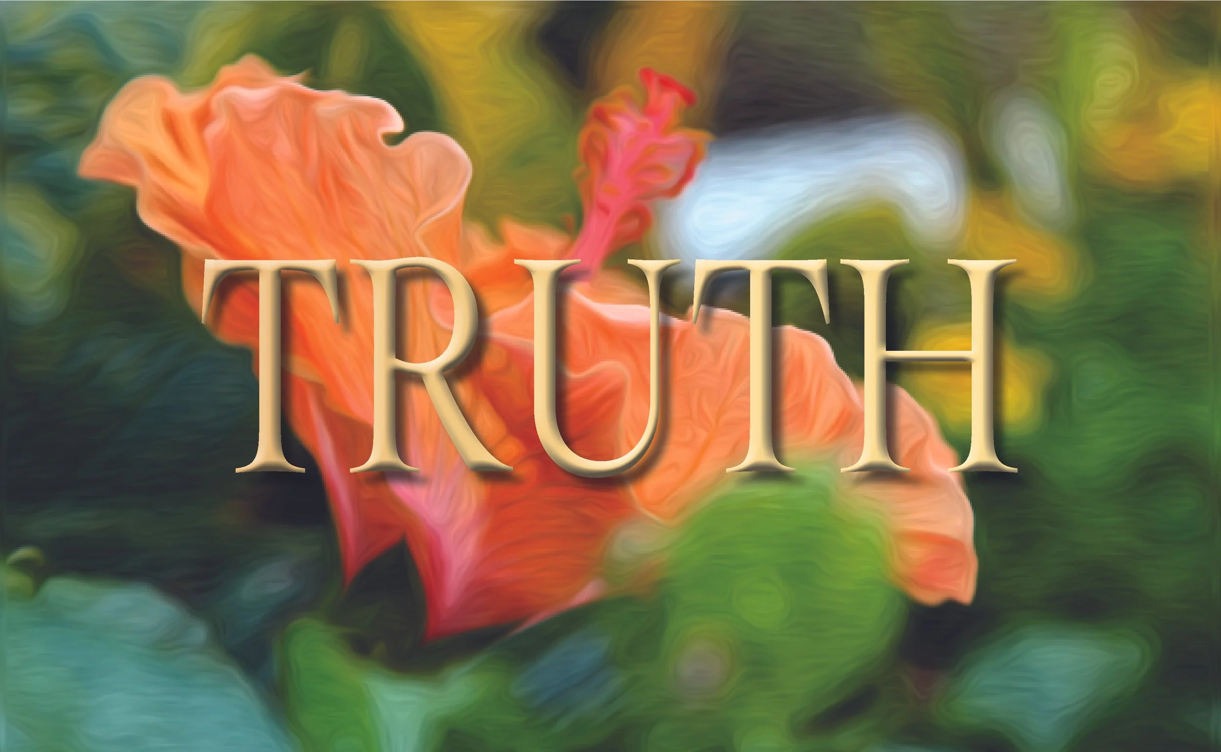 Fractal-inspired artwork combined with high-vibration words to anchor a state of being