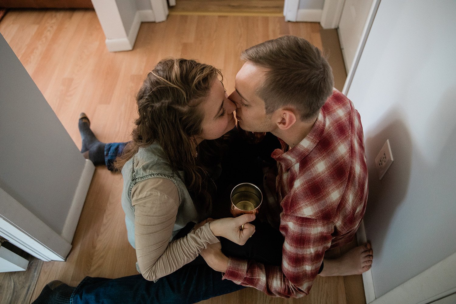 Milwaukee Cozy Couples Portrait Session