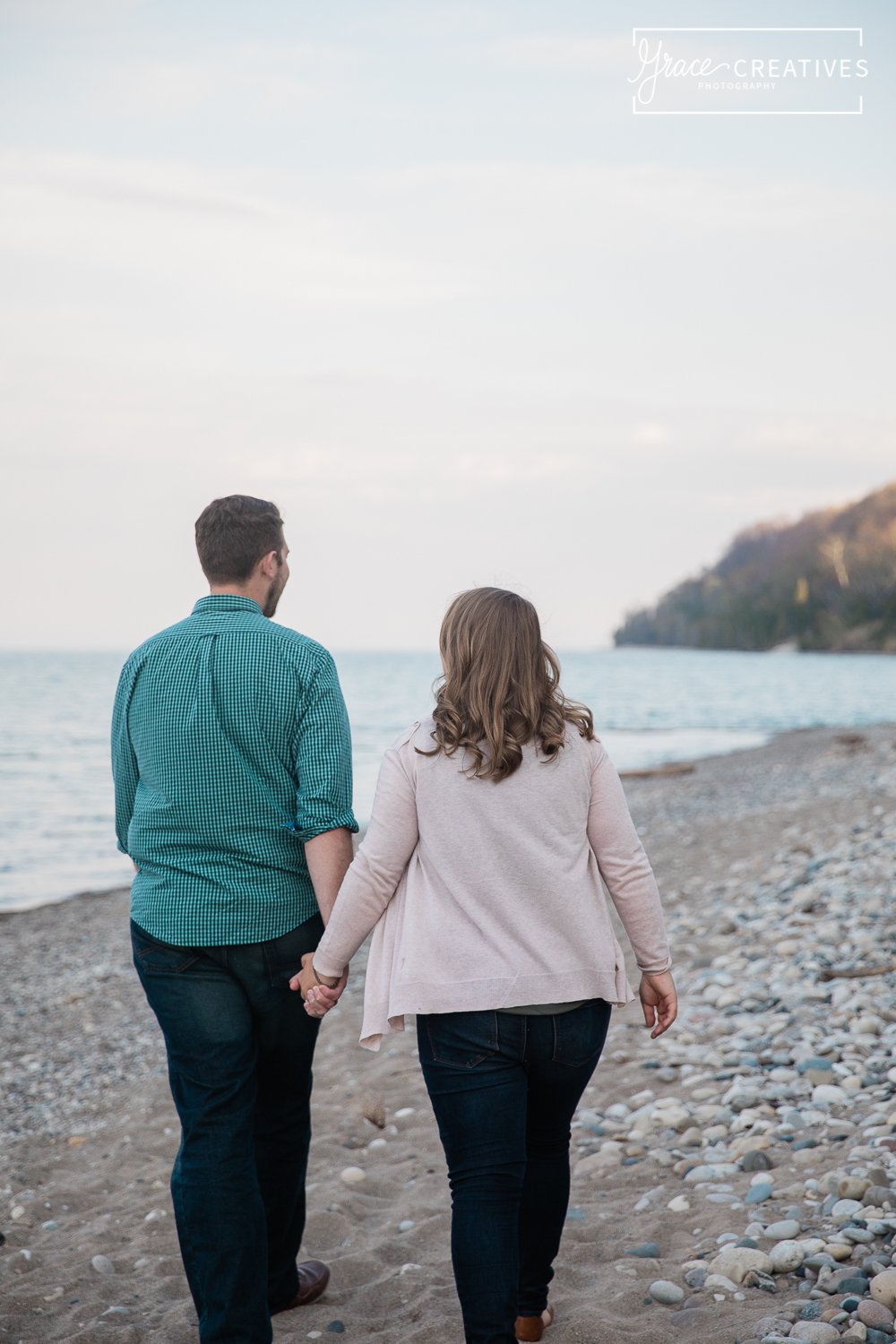 Milwaukee Engagement Session on Lake Michigan