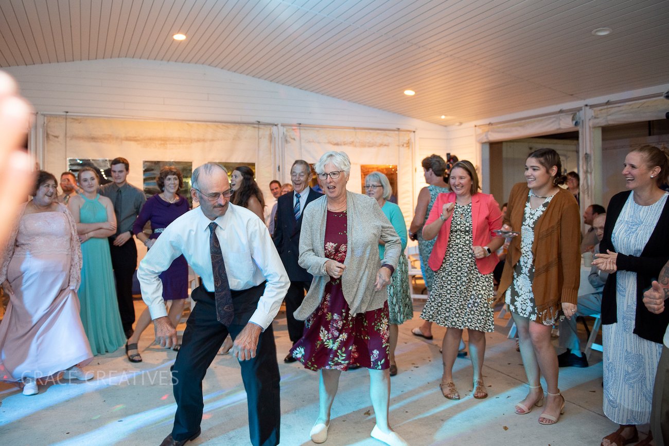 Reception Dance at Sheboygan Yacht Club Summer Wedding