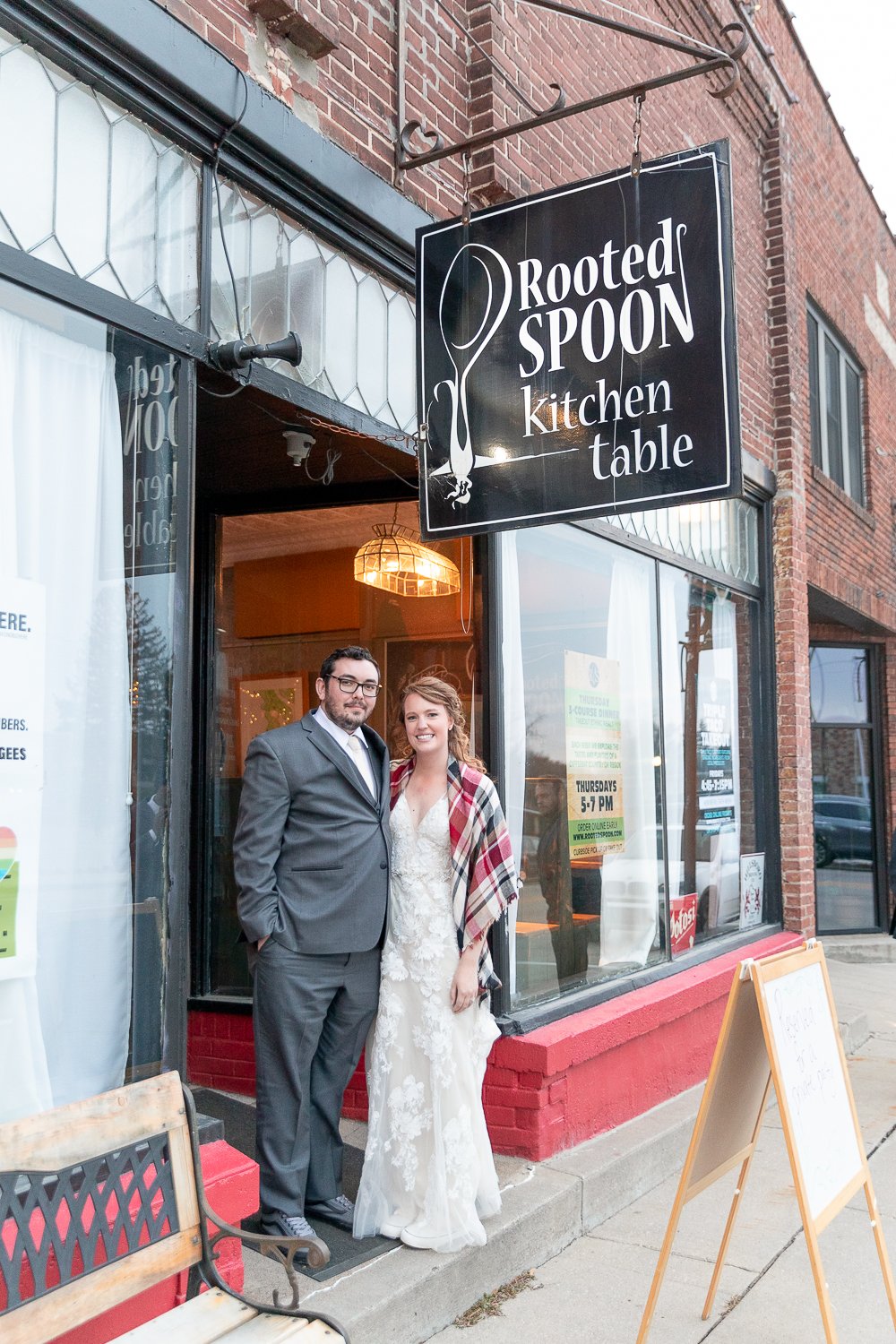 Wedding Reception at rooted spoon viroqua