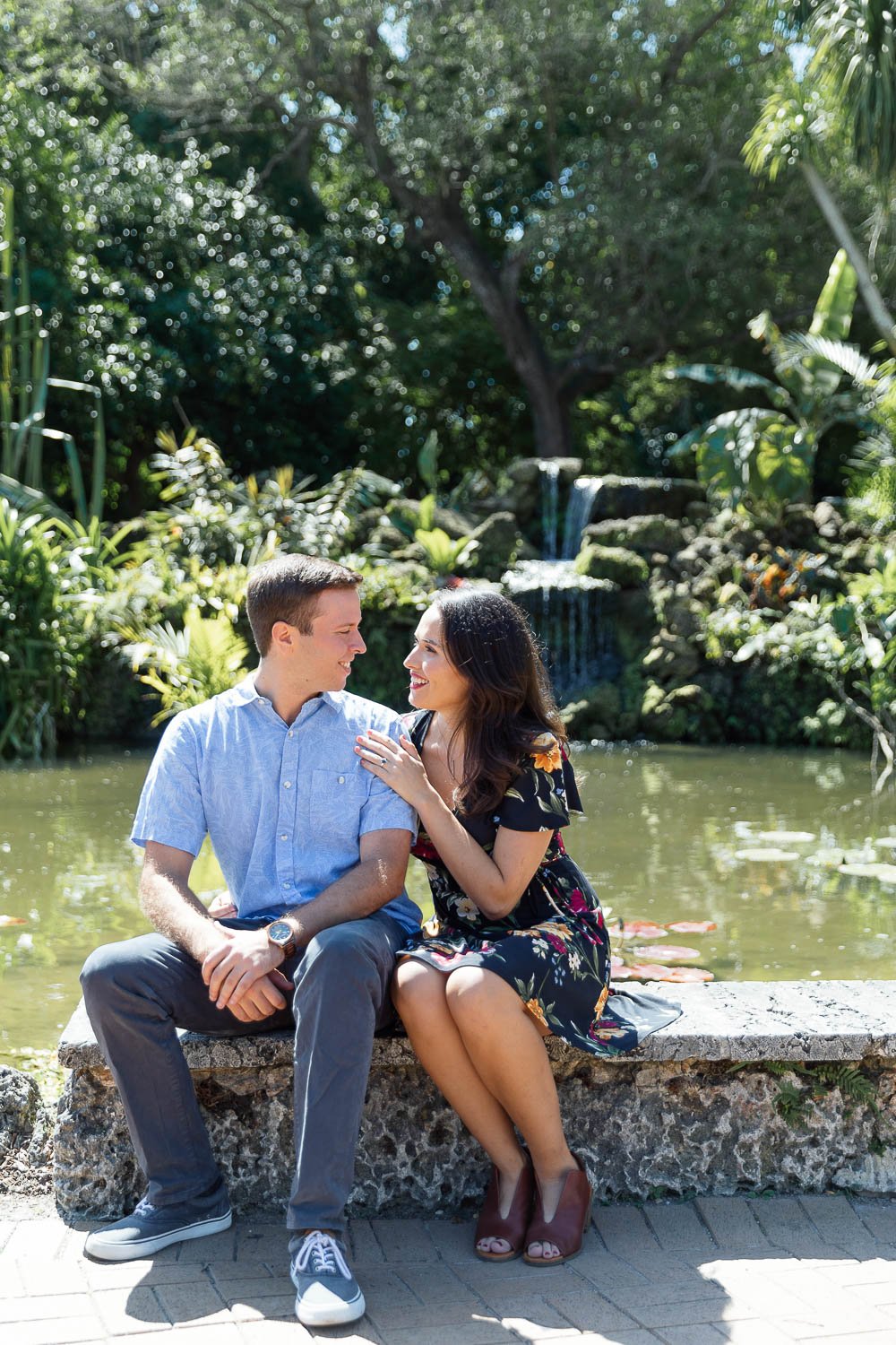 engagement photos at Fairchild in Miami