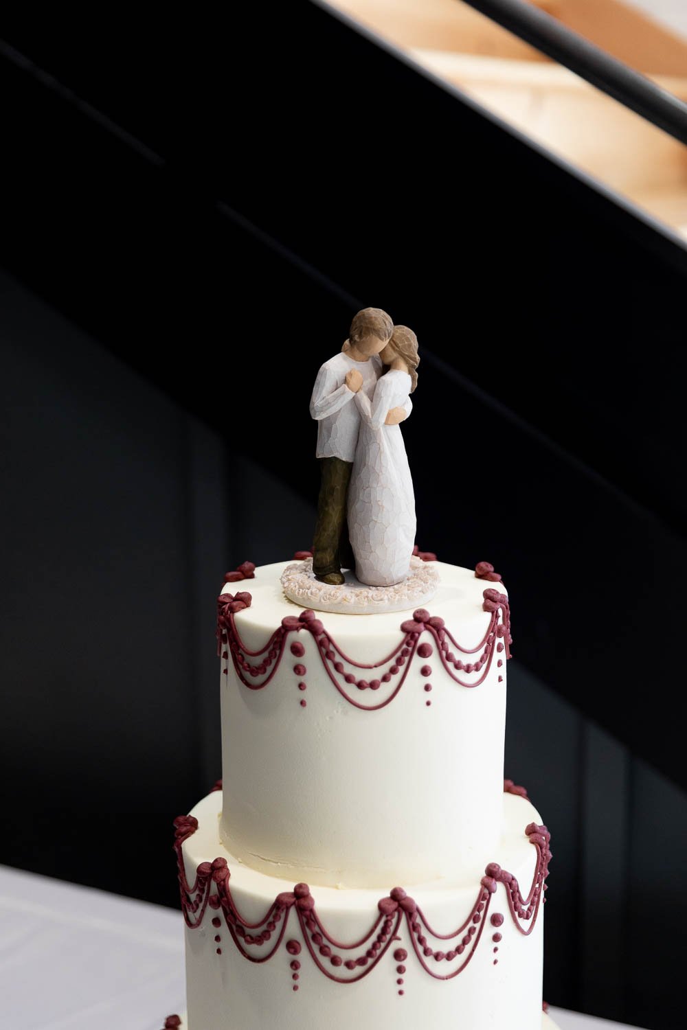 wedding cake at fete of wales wedding