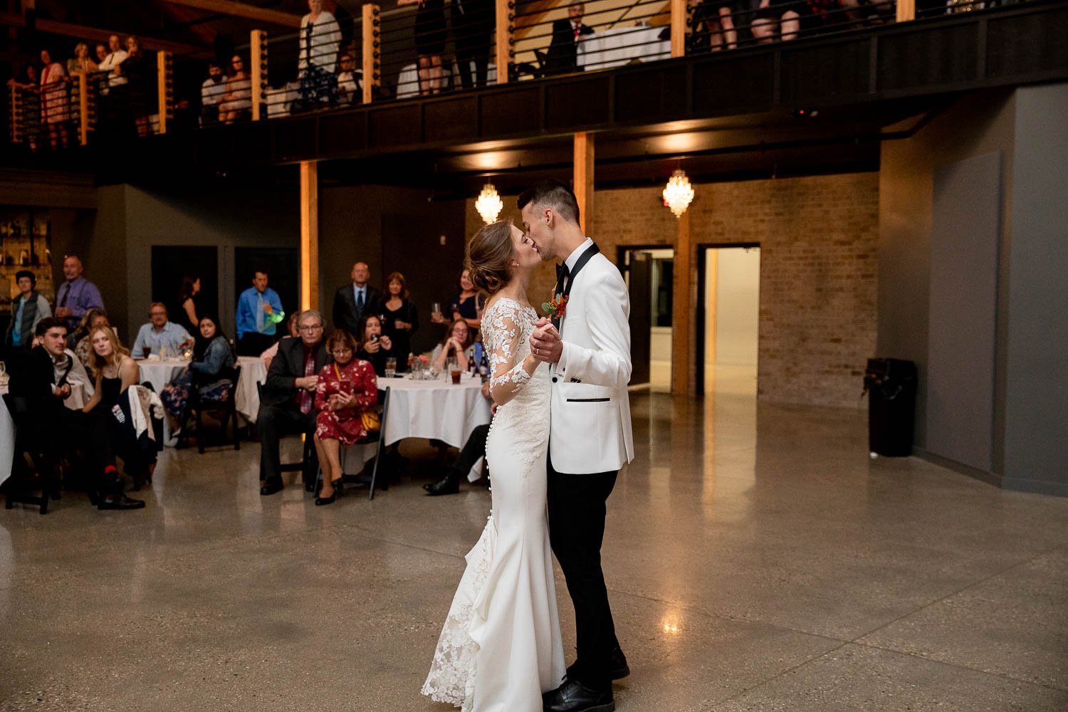edding couple's first dance at fall fete of wales wedding