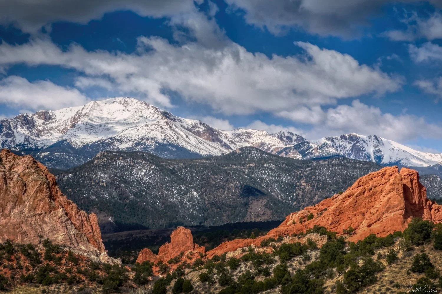 Pike's Peak from the Garden of the Gods