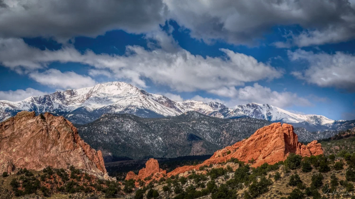 Pike's Peak from the Garden of the Gods