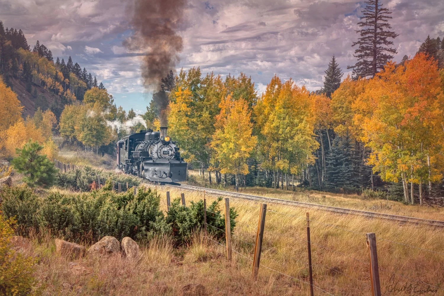 Toltec-Cumbres Railroad in Fall