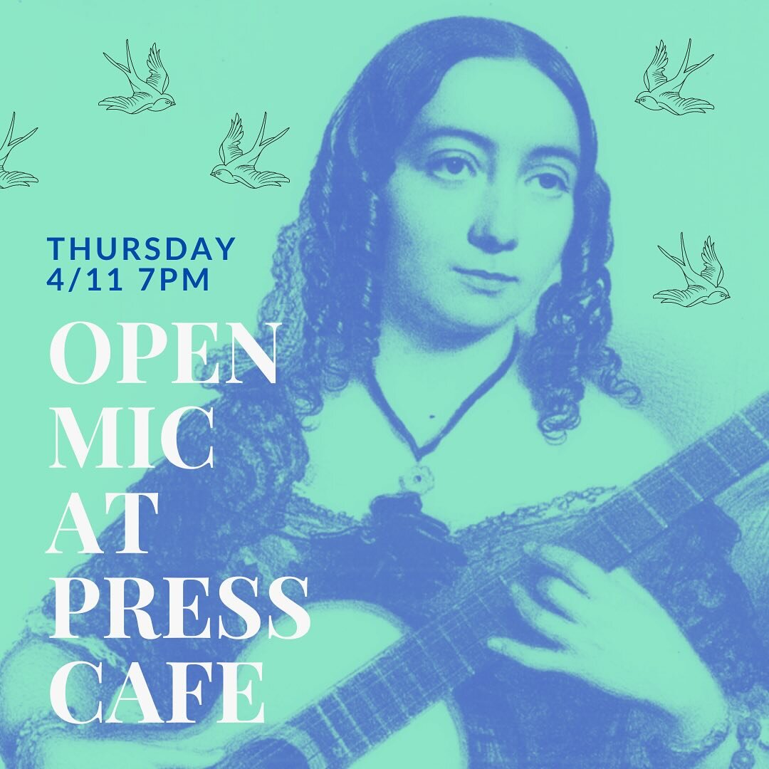 A message to you&hellip; Ithaca! Open Mic this Thursday from 7pm 🦖🪴☕️🎸