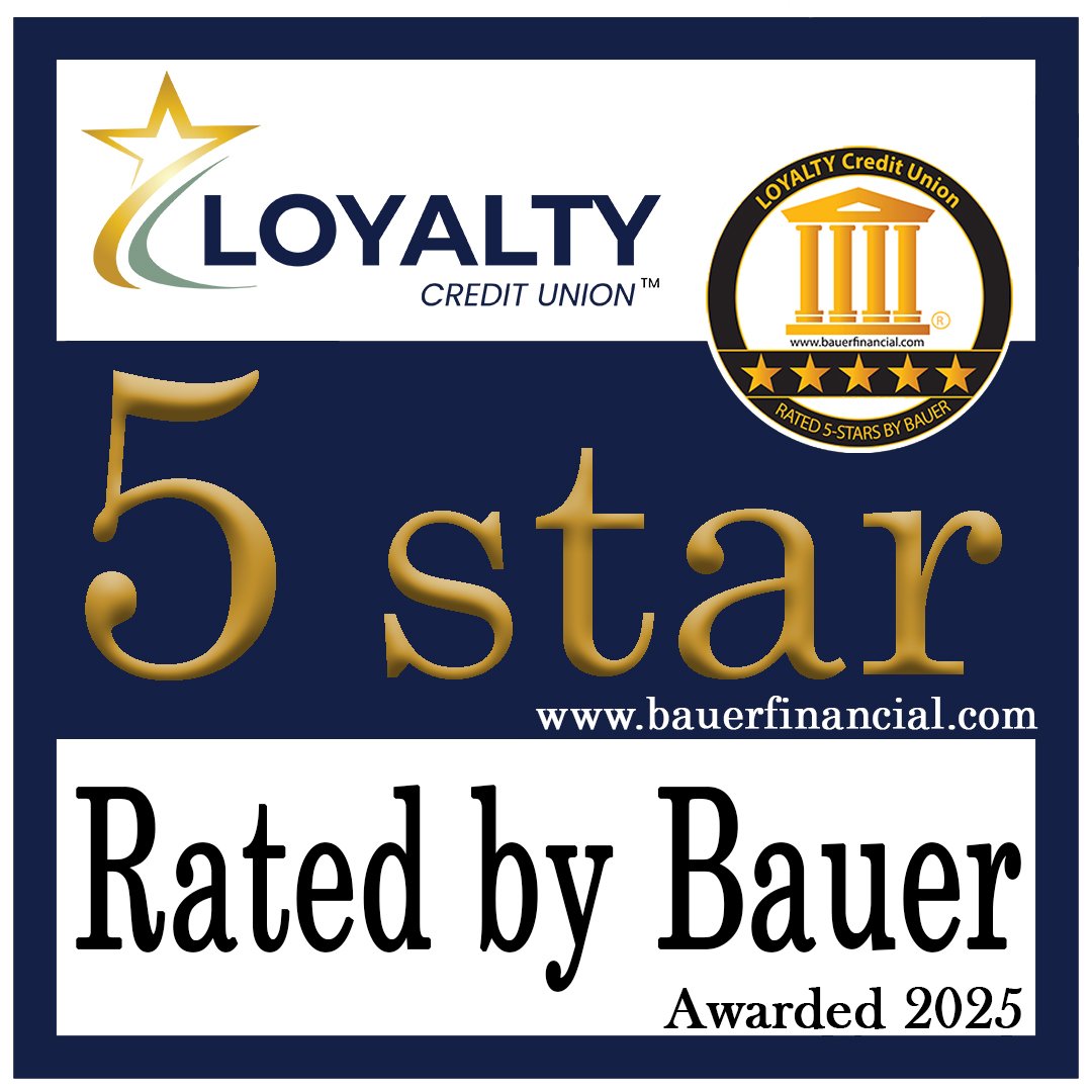 We&rsquo;re proud to announce that Loyalty Credit Union has once again earned a 5-star Superior Rating from Bauer Financial! ⭐️⭐️⭐️⭐️⭐️

This top rating places us among the strongest credit unions in the nation&mdash;recognized for outstanding financ
