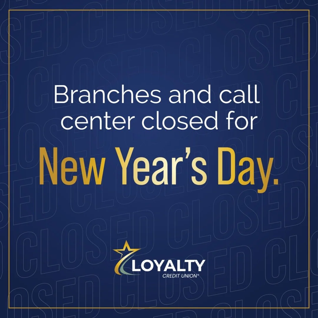 Our branches and call center will be closed Thursday, Jan. 1, for the holiday.

Access your accounts anytime with our E-Branch Online Banking and Mobile App &mdash; available 24/7 for your convenience. 

Lumi is always available to help! 

Need