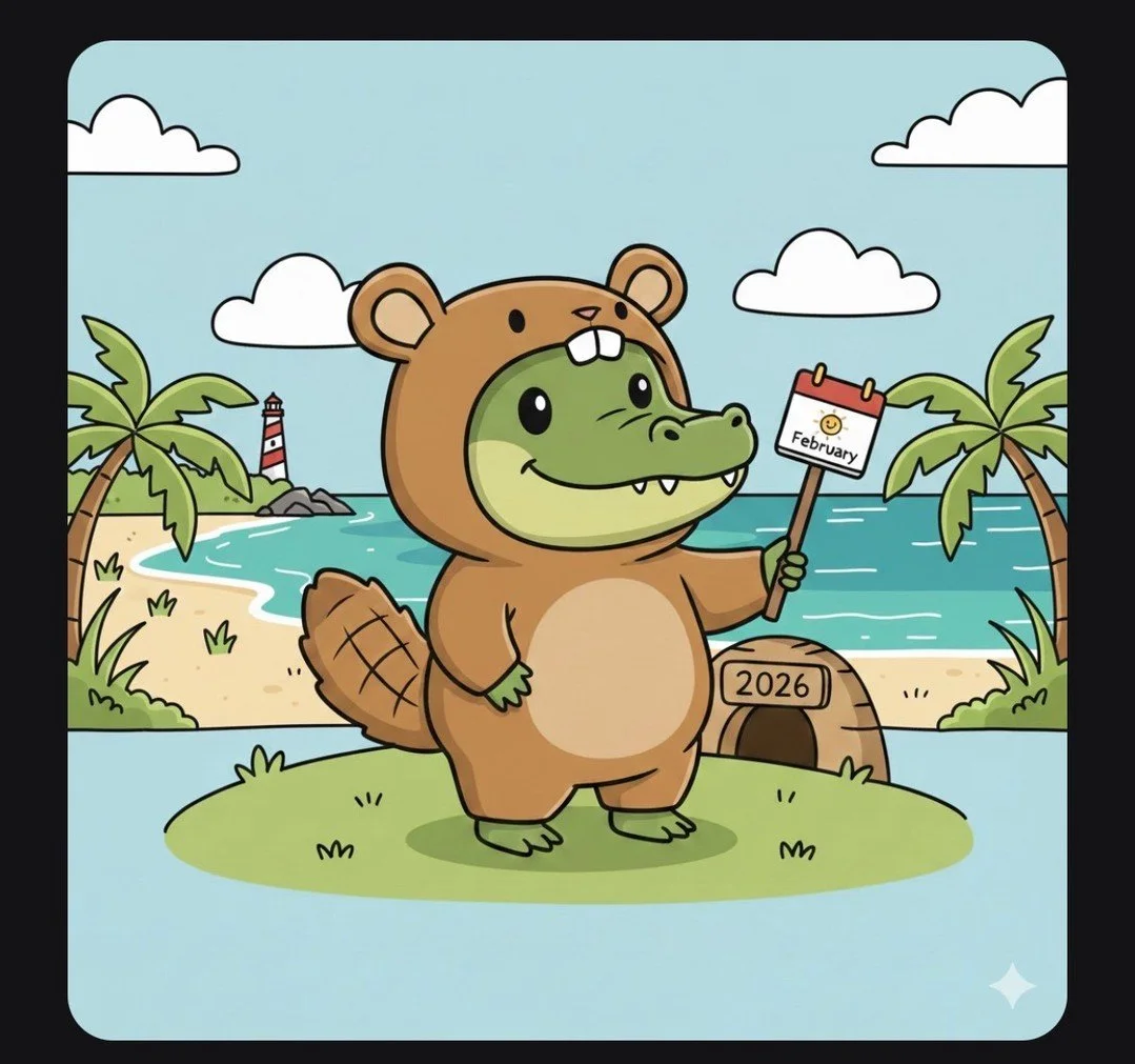 Yesterday, Lake Seminole&rsquo;s Phil the Gator made his prediction for when winter will end. 

As a reminder, if he basks in the sun, it&rsquo;ll be an early spring.
If he slides back into the water, we&rsquo;ll have six more weeks of Florida &ld