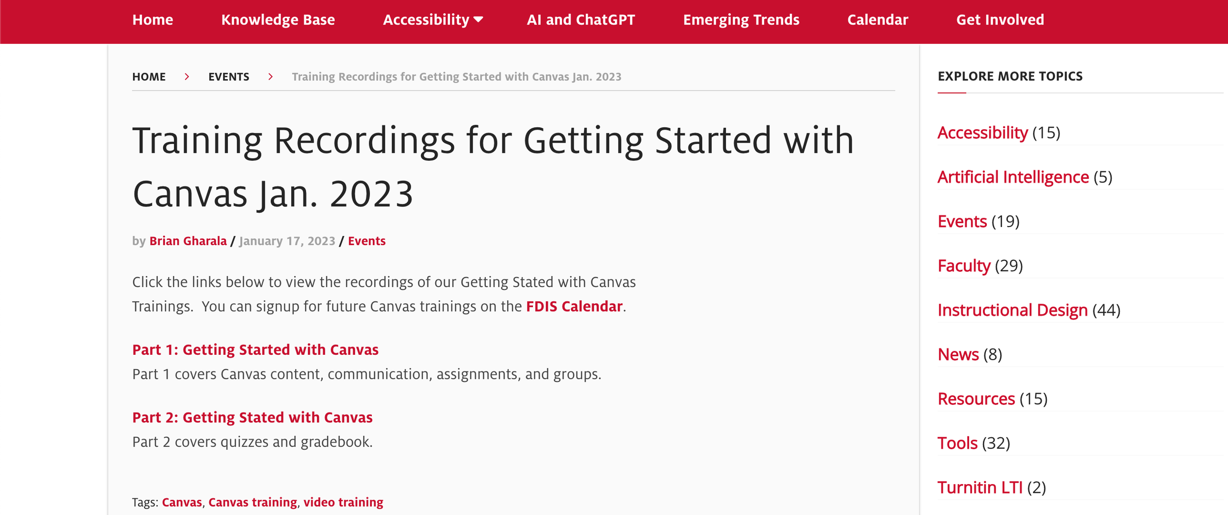 Learning Management System Transition