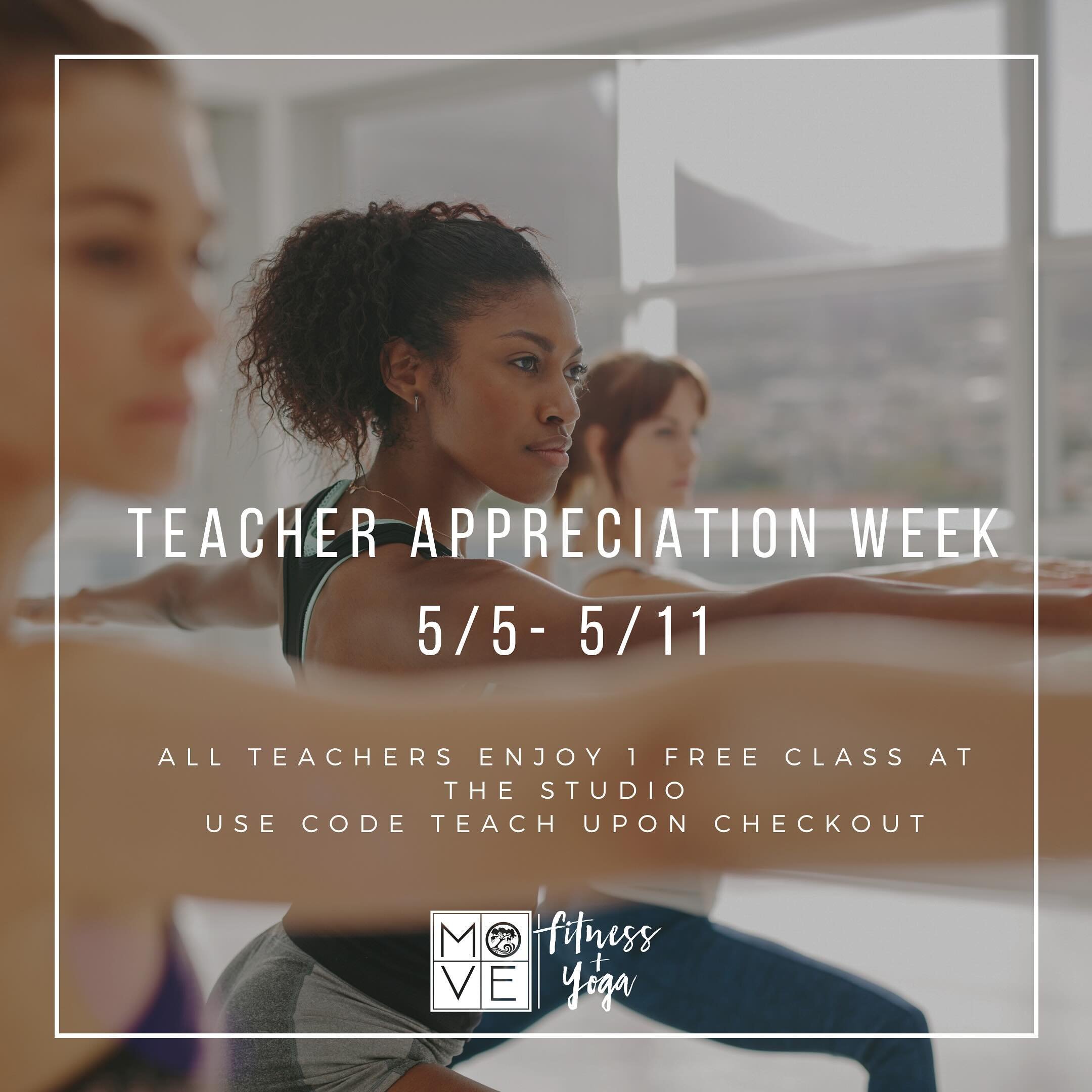 We LOVE our teachers! As a former elementary educator myself, I know how much a labor of love teaching can really be. Teacher Appreciation week is coming up from May 6-10th and to show our appreciation, all teachers and teacher assistants can enjoy 1