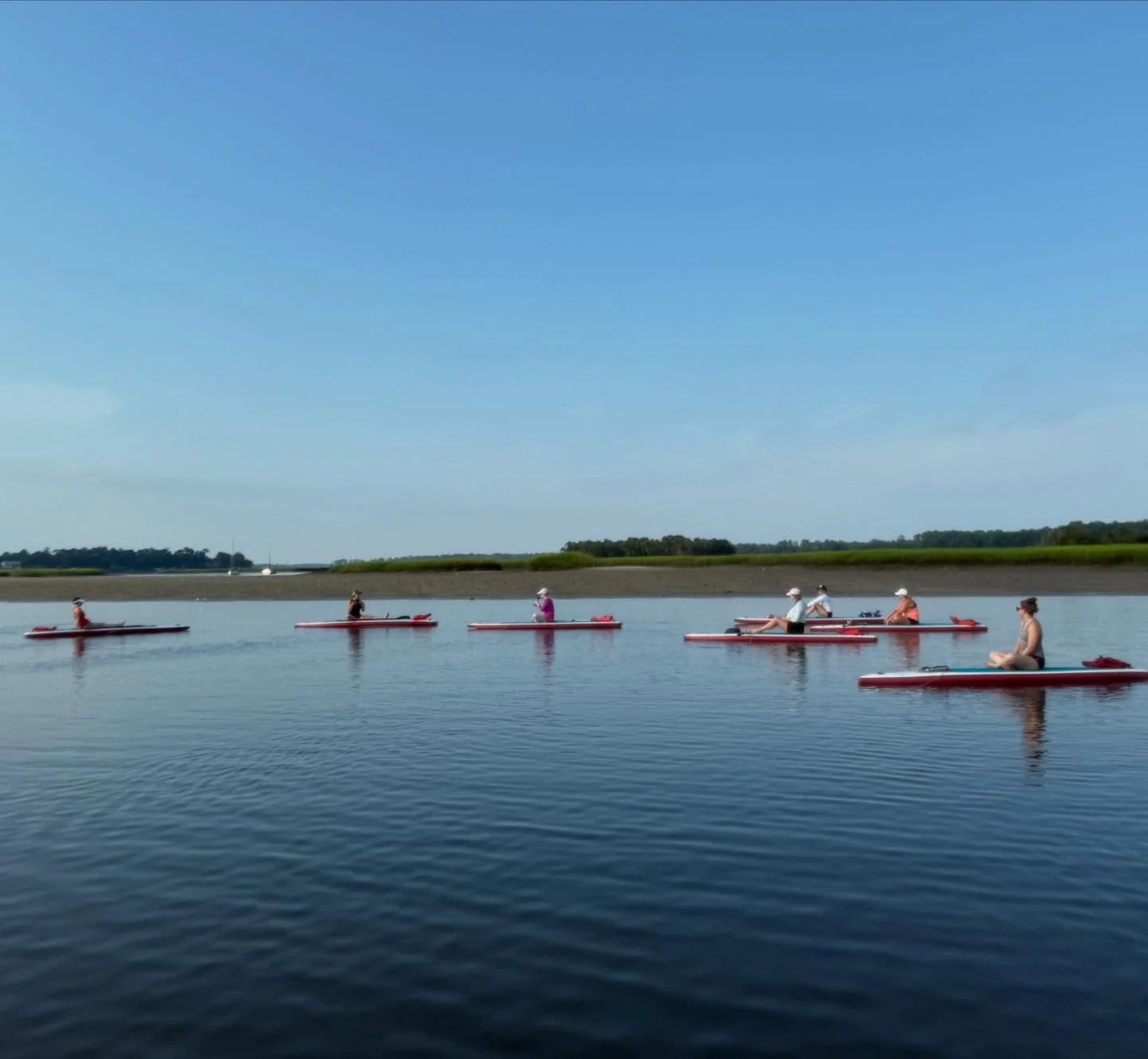 The May River was so calm and peaceful this morning, we couldn&rsquo;t have asked for better conditions during our SUP yoga class! 🤩 

What an amazing way to start the day. Huge thank you for everyone who arrived open to try something new and spend 