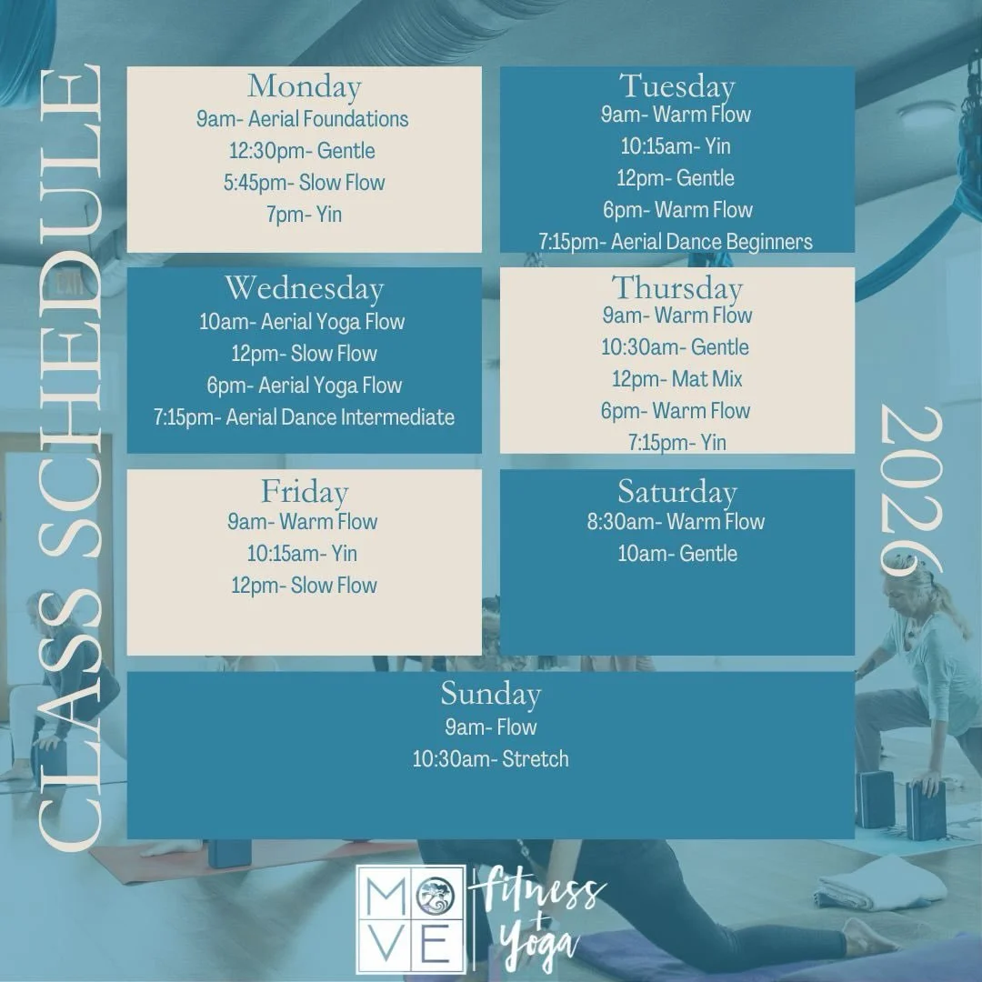 Big changes don&rsquo;t have to start right away&hellip; they take time. As we ease into the new year, you&rsquo;ll notice not a lot of changes to our schedule for 2026. 

The biggest changes you&rsquo;ll notice are : 

✨Jessica is back! She is teach