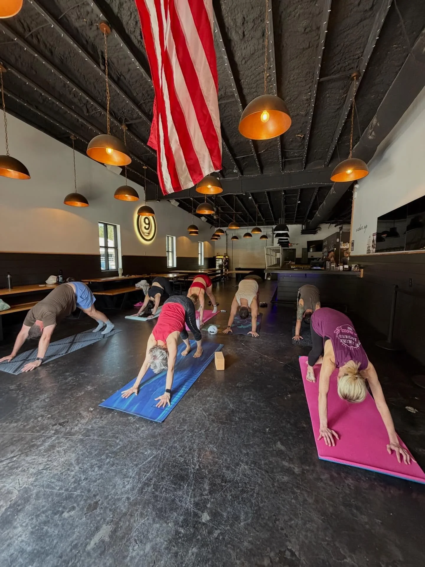 Huge thank you to everyone who attended our first class over at @lot9brew ! Such a nostalgic experience to teach in space where my love and passion for teaching yoga truly blossomed . 

Who thinks we should do it again? 🙋🏻&zwj;♀️
