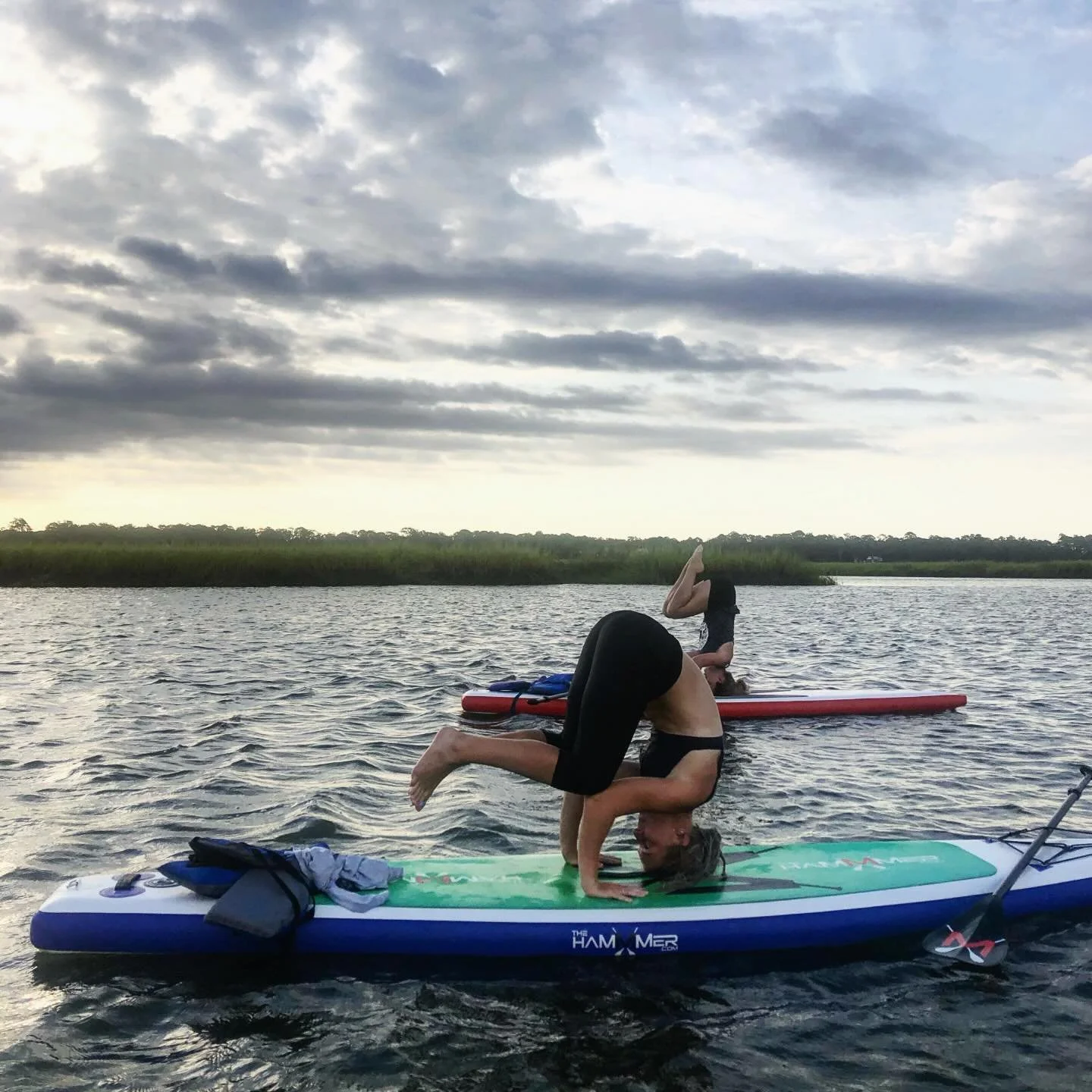 SUP yoga season is officially beginning! You have 2 opportunities to get out on the water with us this weekend! 

🌊Sat 5/9 w/ Karrie 8-9:30am 

🌊 Sun 5/10 w/ Christine 8-9:30am 

There is nothing like practicing out right in the middle of the May R