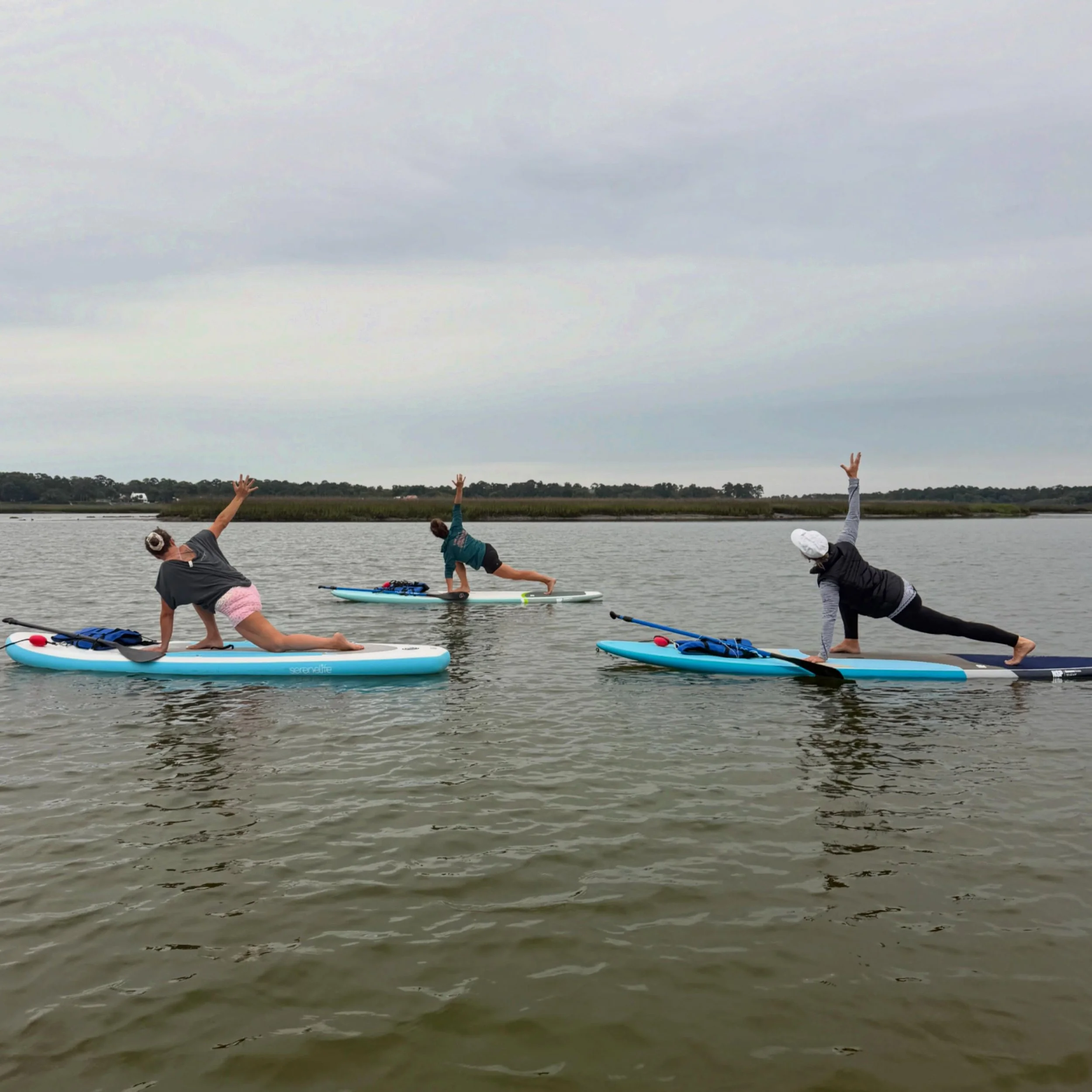 Raise your hand if you&rsquo;re ready for SUP Yoga! 🙋🏻&zwj;♀️ 

We ran our first trial class this evening and I have to say I am SO excited to kick off the 2026 SUP Yoga season with @flowwatersportsco !

SUP yoga is the perfect way to increase awar