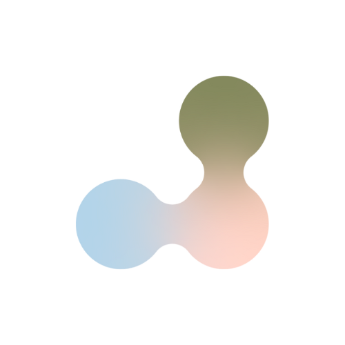 gradient circles forming a triangle