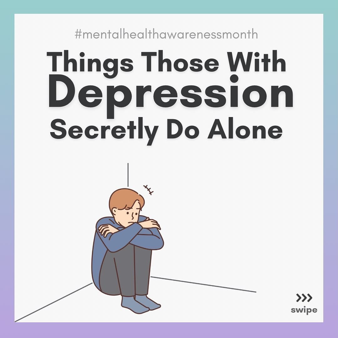 Behind closed doors, those with depression often face battles that go unnoticed. #mentalhealthawarenessmonth

From replaying past conversations in their mind 🔄 to feeling overwhelmed by simple tasks 🗂️, these silent struggles are as real as they ar